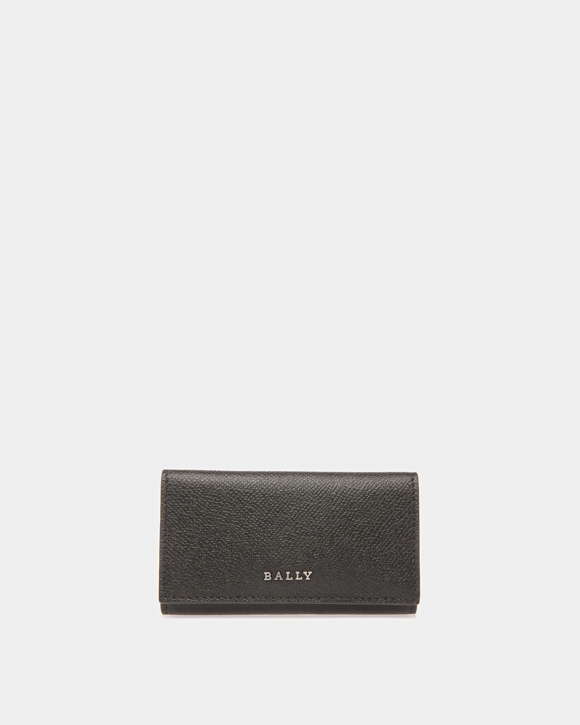 Baltos Étui À Clés En Cuir Noir Et Bleu - Homme - Bally - 01