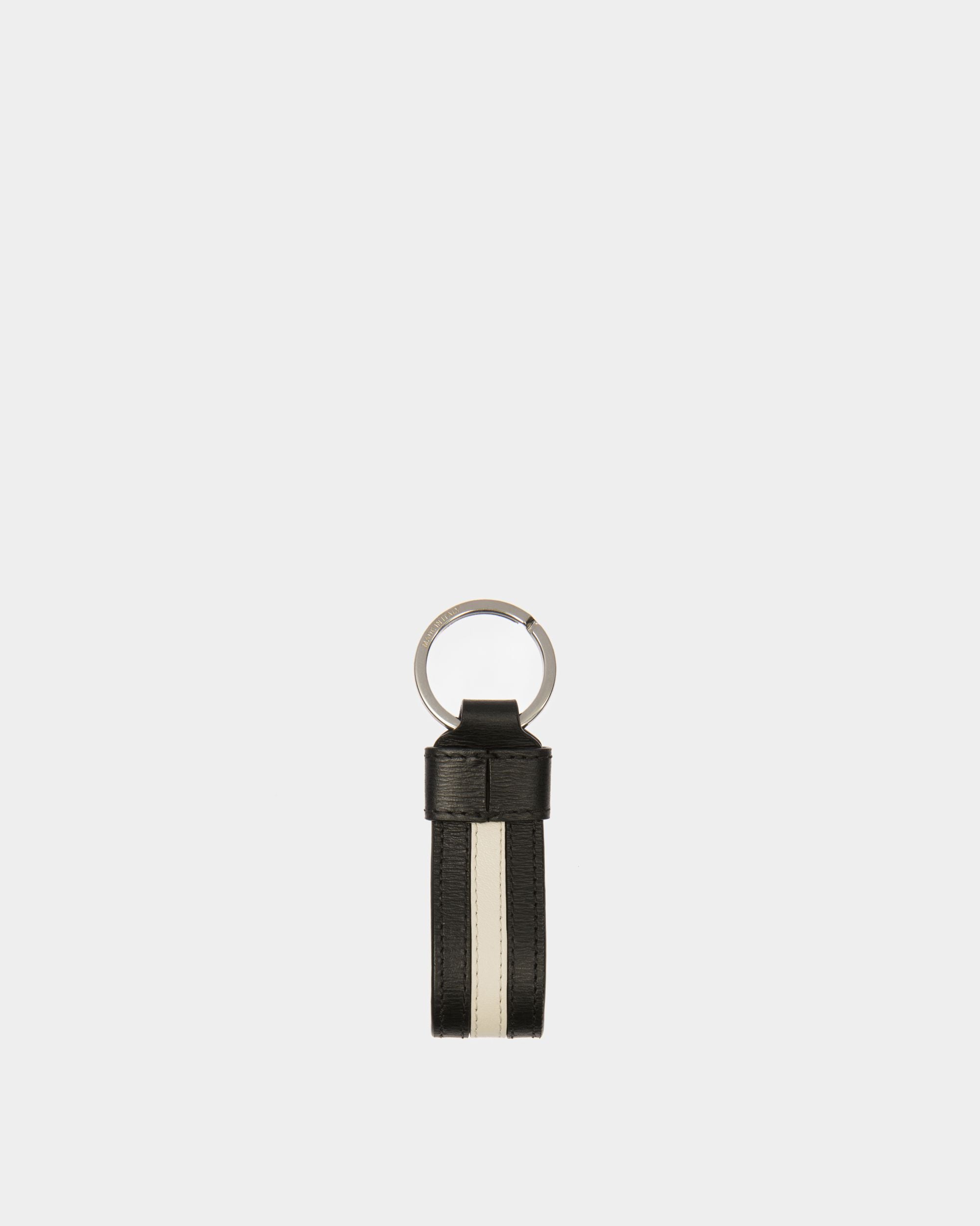 Porte-clés Ribbon En Cuir Noir - Homme - Bally - 02