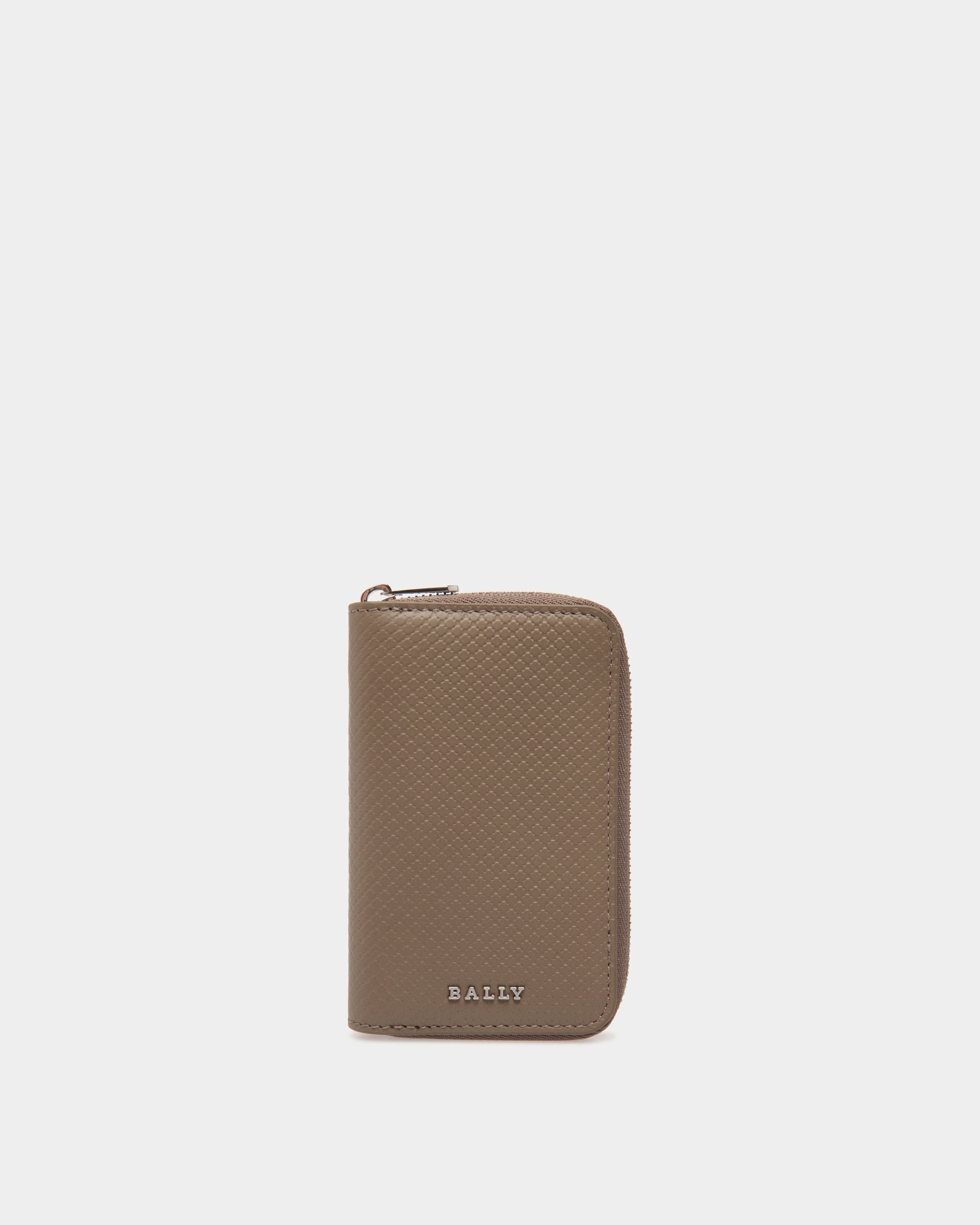 Keychains In Grey Leather - Homme - Bally - 01