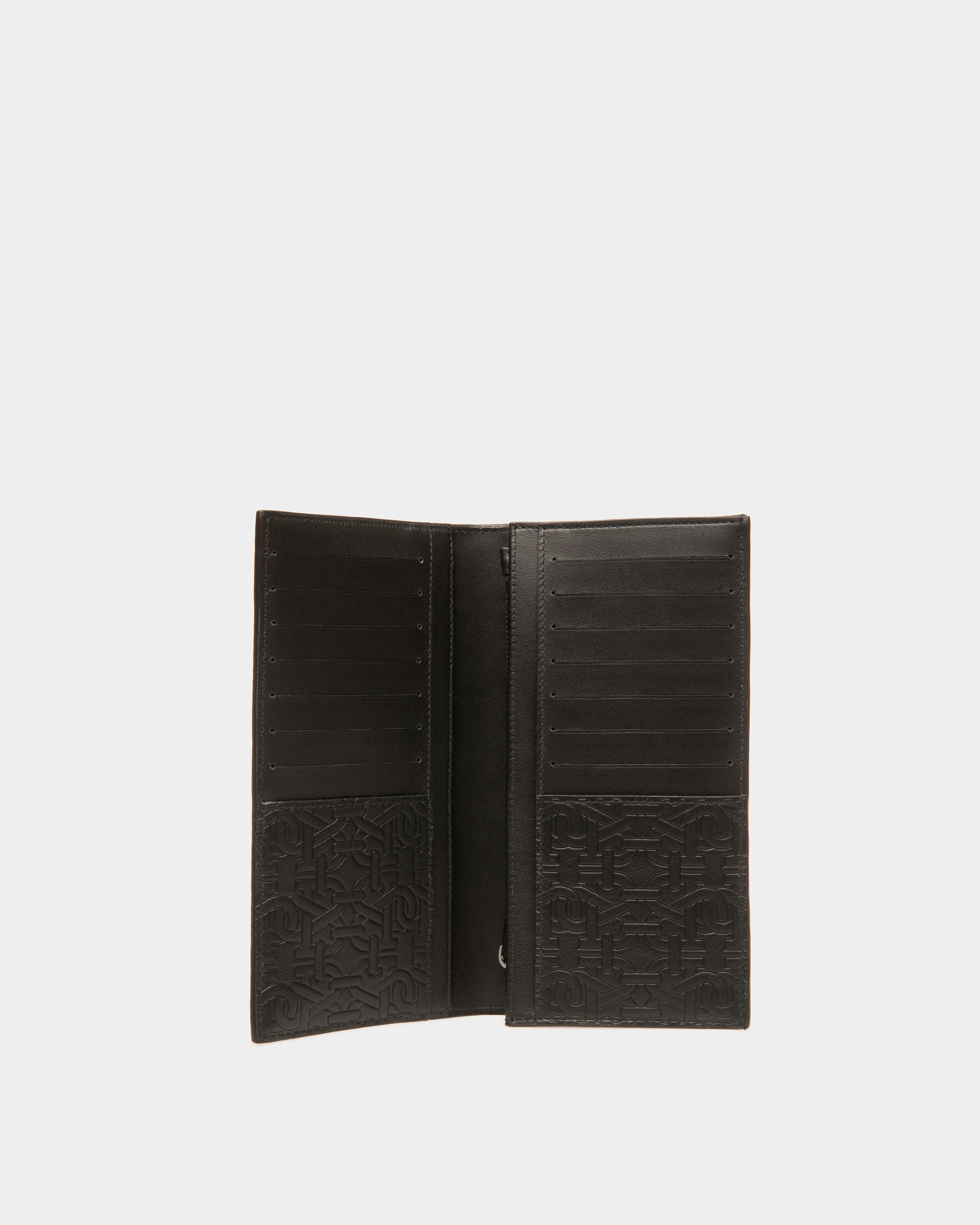 Baynen Portefeuille Continental En Cuir Noir - Homme - Bally - 03