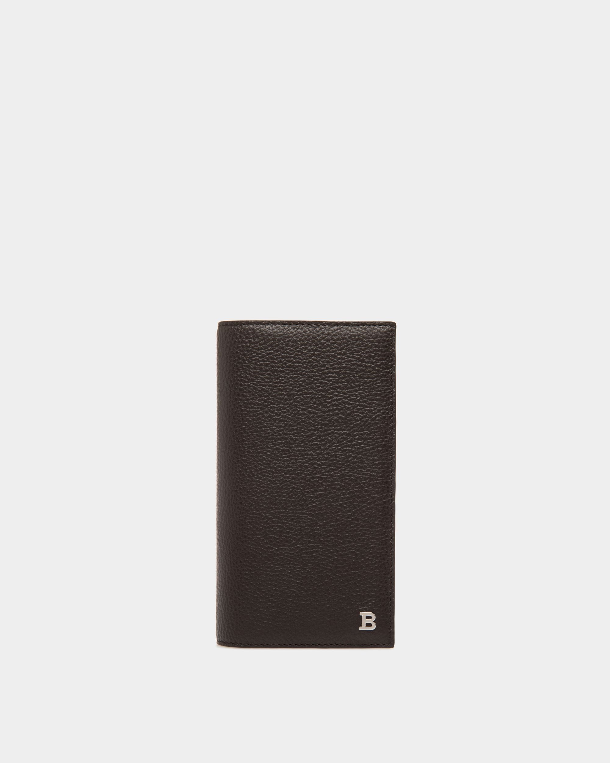 Portefeuille Continental En Cuir Gaufré Marron - Homme - Bally - 01