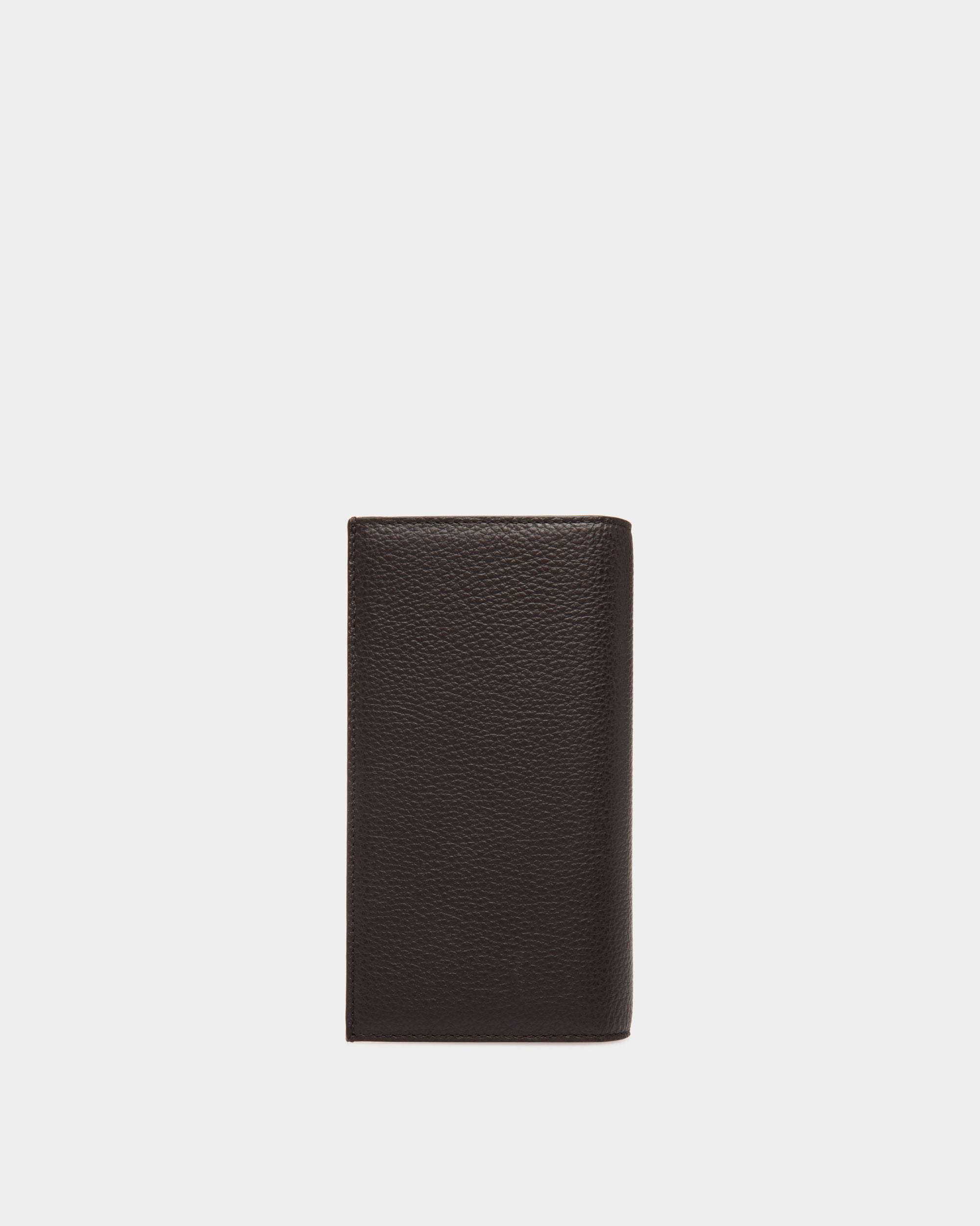 Portefeuille Continental En Cuir Gaufré Marron - Homme - Bally - 02