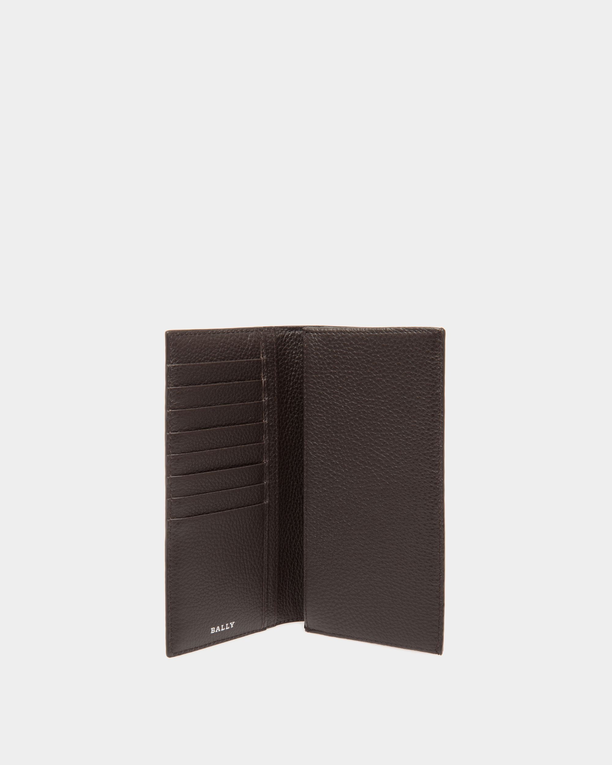Portefeuille Continental En Cuir Gaufré Marron - Homme - Bally - 03