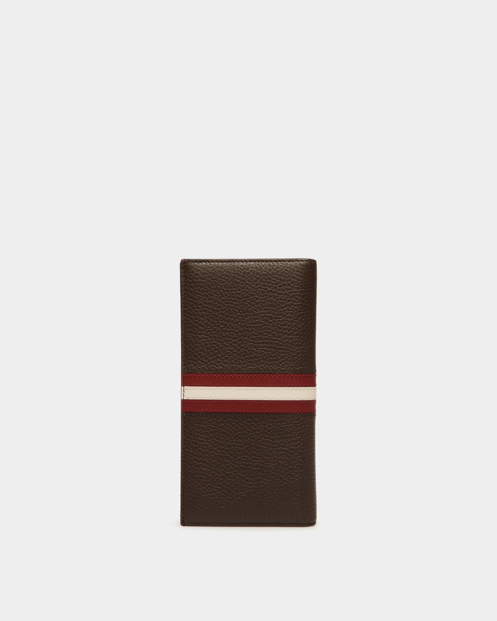 Portefeuille Continental Ribbon En Cuir Ebano - Homme - Bally - 02