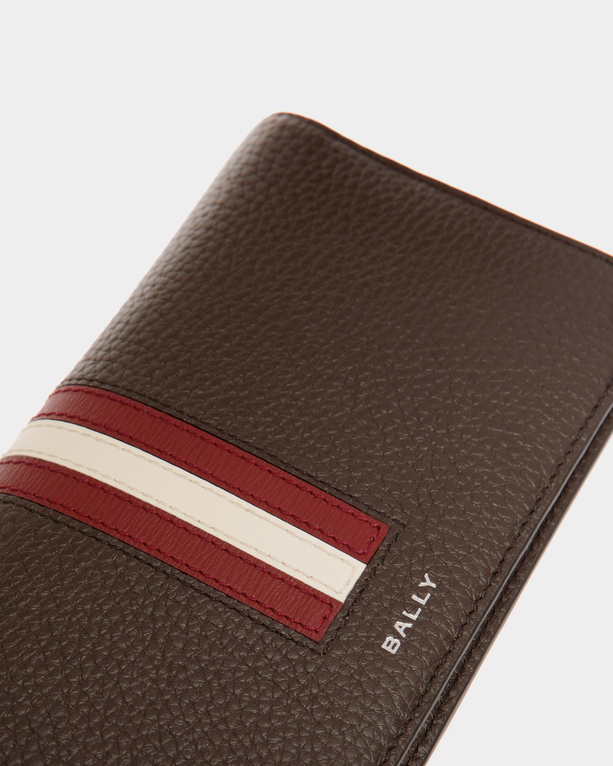 Portefeuille Continental Ribbon En Cuir Ebano - Homme - Bally - 04