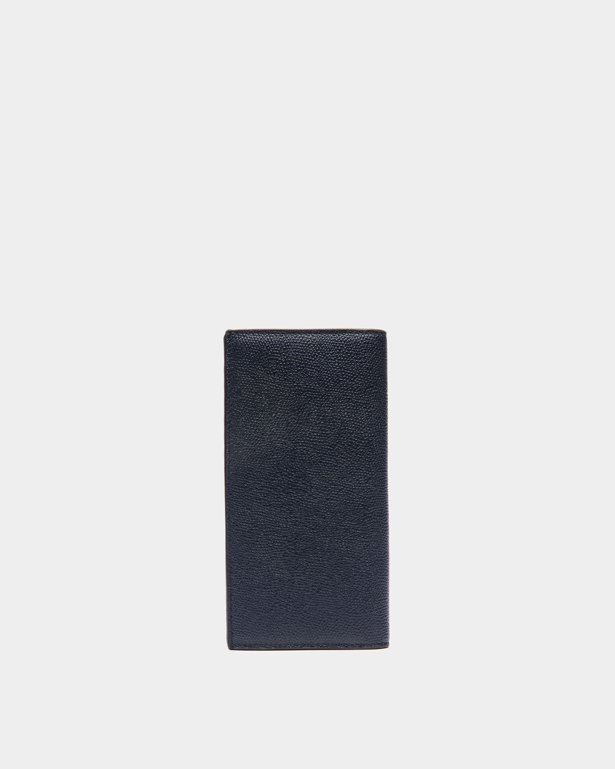 Portefeuille Continental Flag En Cuir Bleu - Homme - Bally - 02