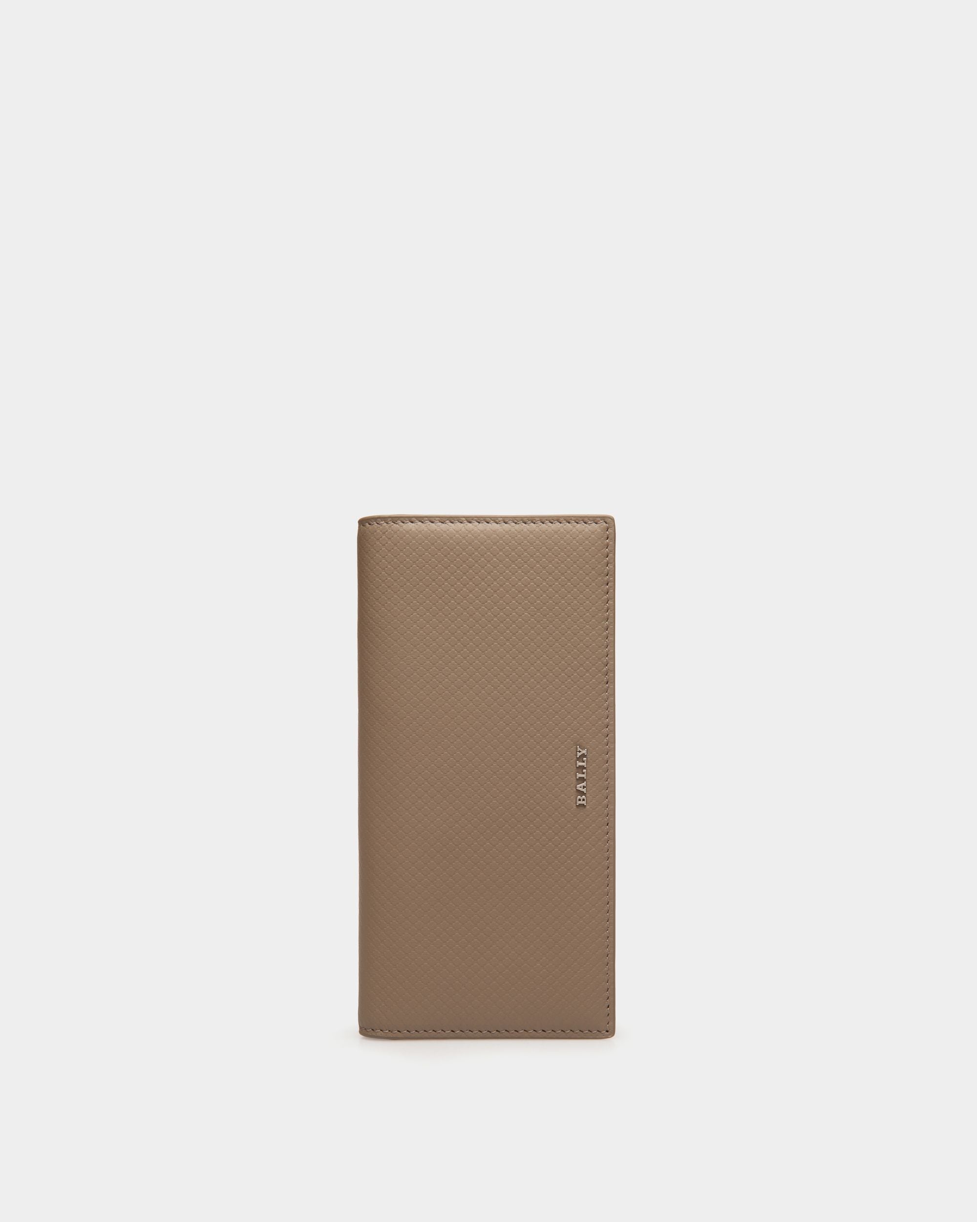 Portefeuille Continental En Cuir Gaufré Beige - Homme - Bally - 01