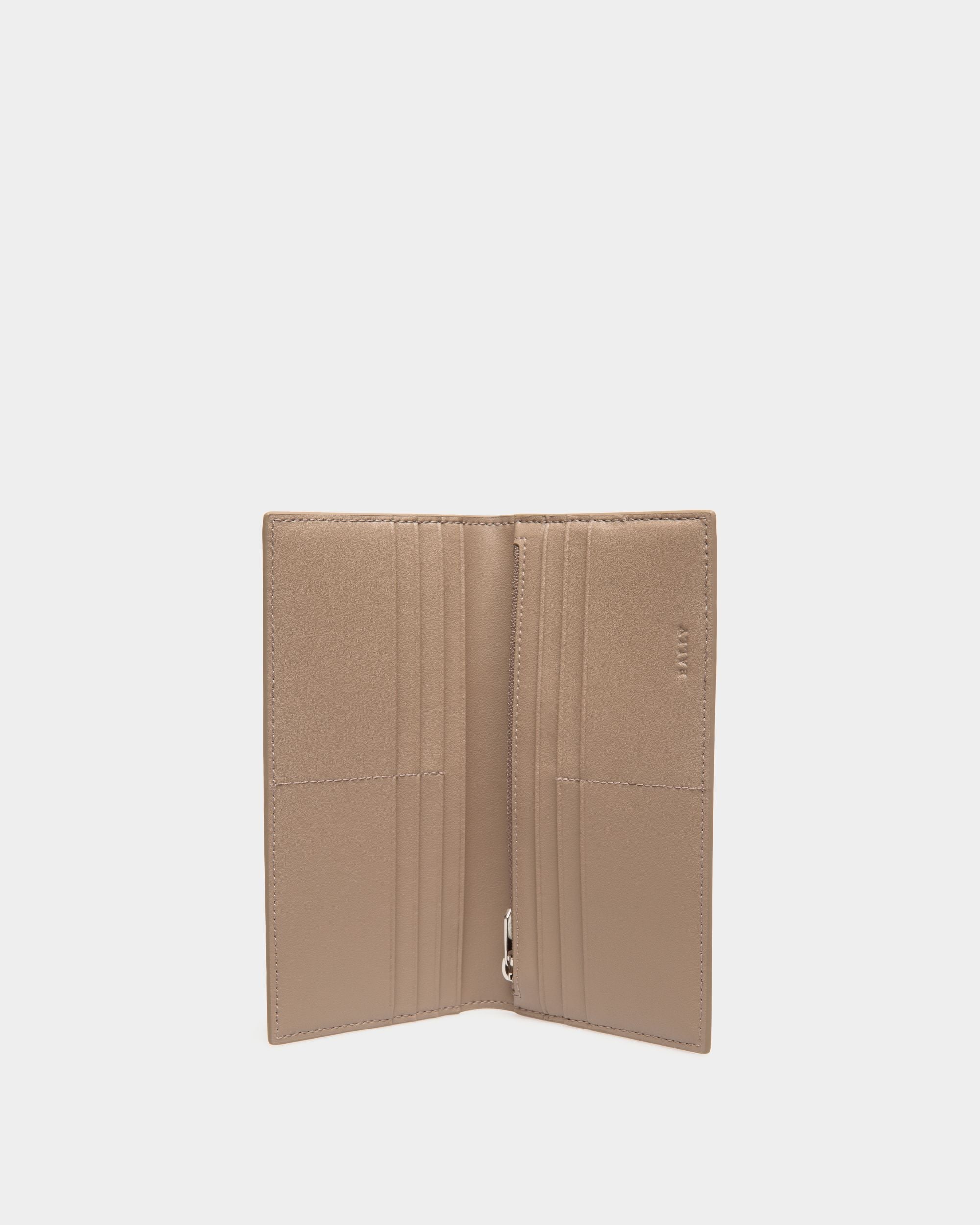 Portefeuille Continental En Cuir Gaufré Beige - Homme - Bally - 03