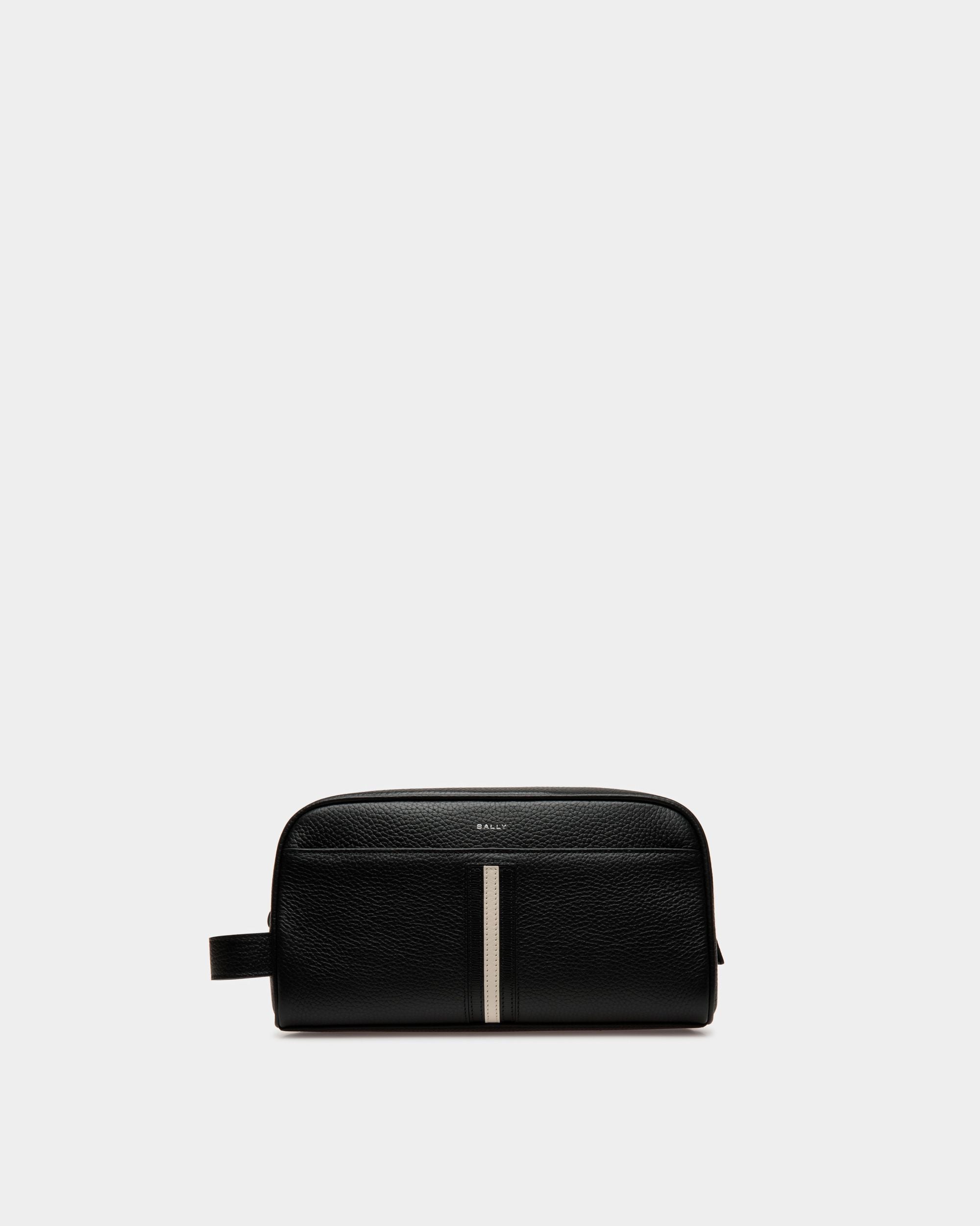 Nécessaire Ribbon En Cuir Noir - Homme - Bally - 01