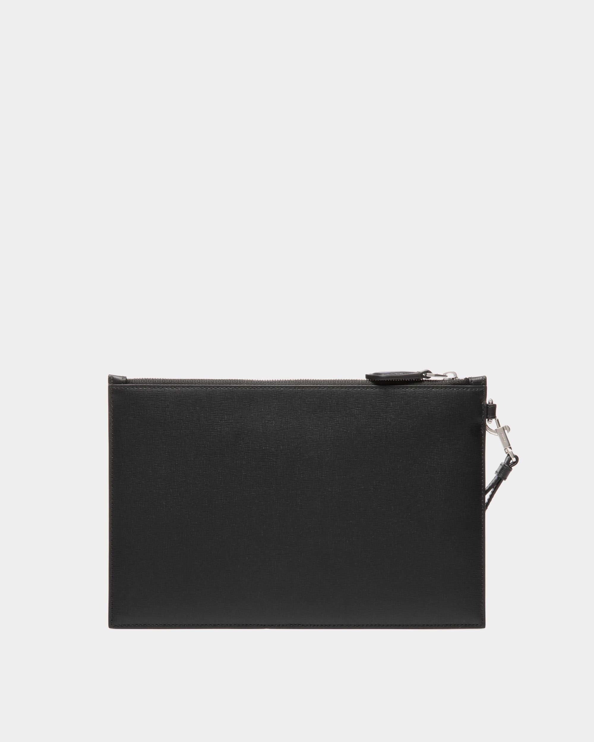 Pochette Mythos En Cuir Recyclé Noir - Homme - Bally - 02