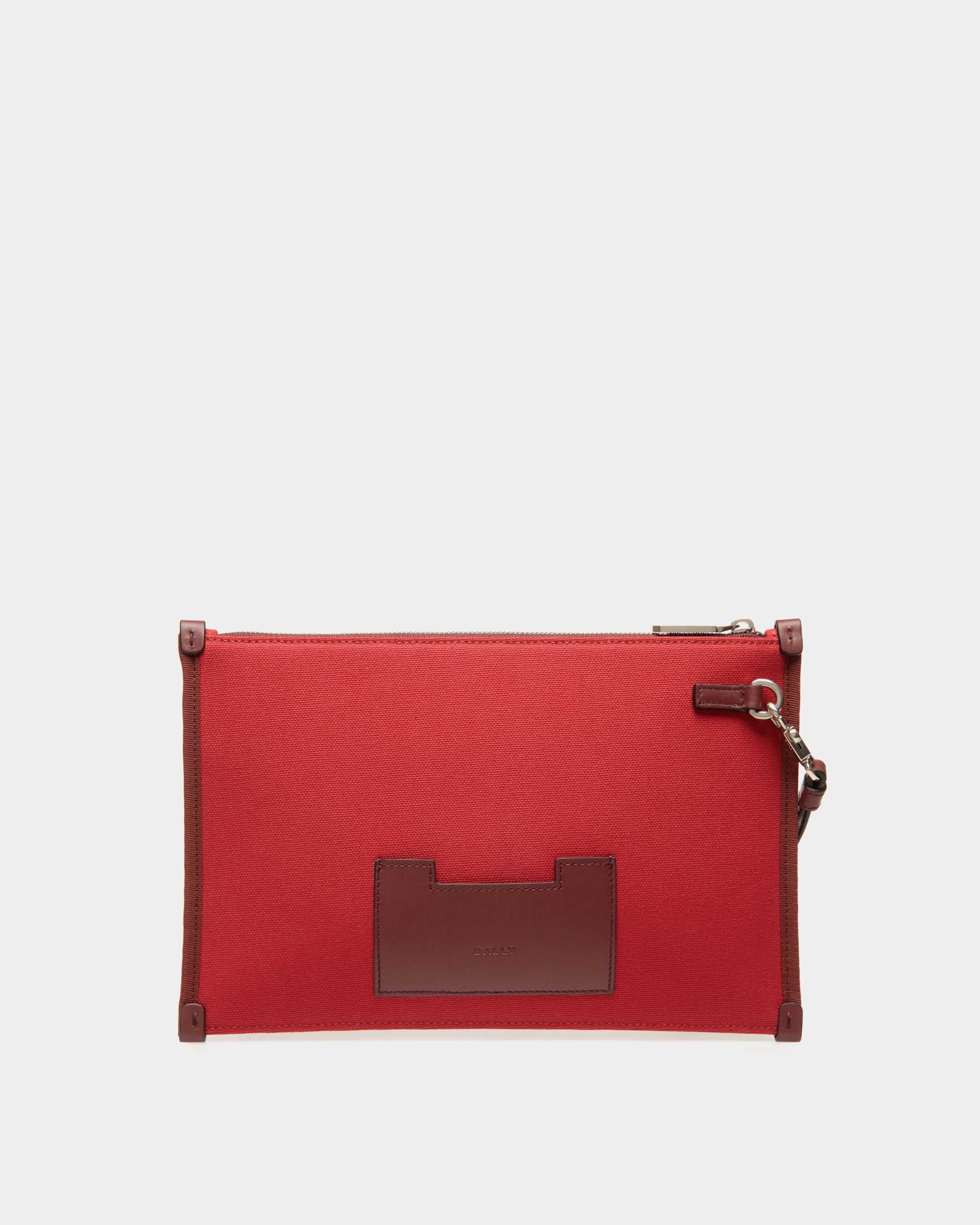Pochette Easy Bally En Toile De Coton Candy Red - Homme - Bally - 02