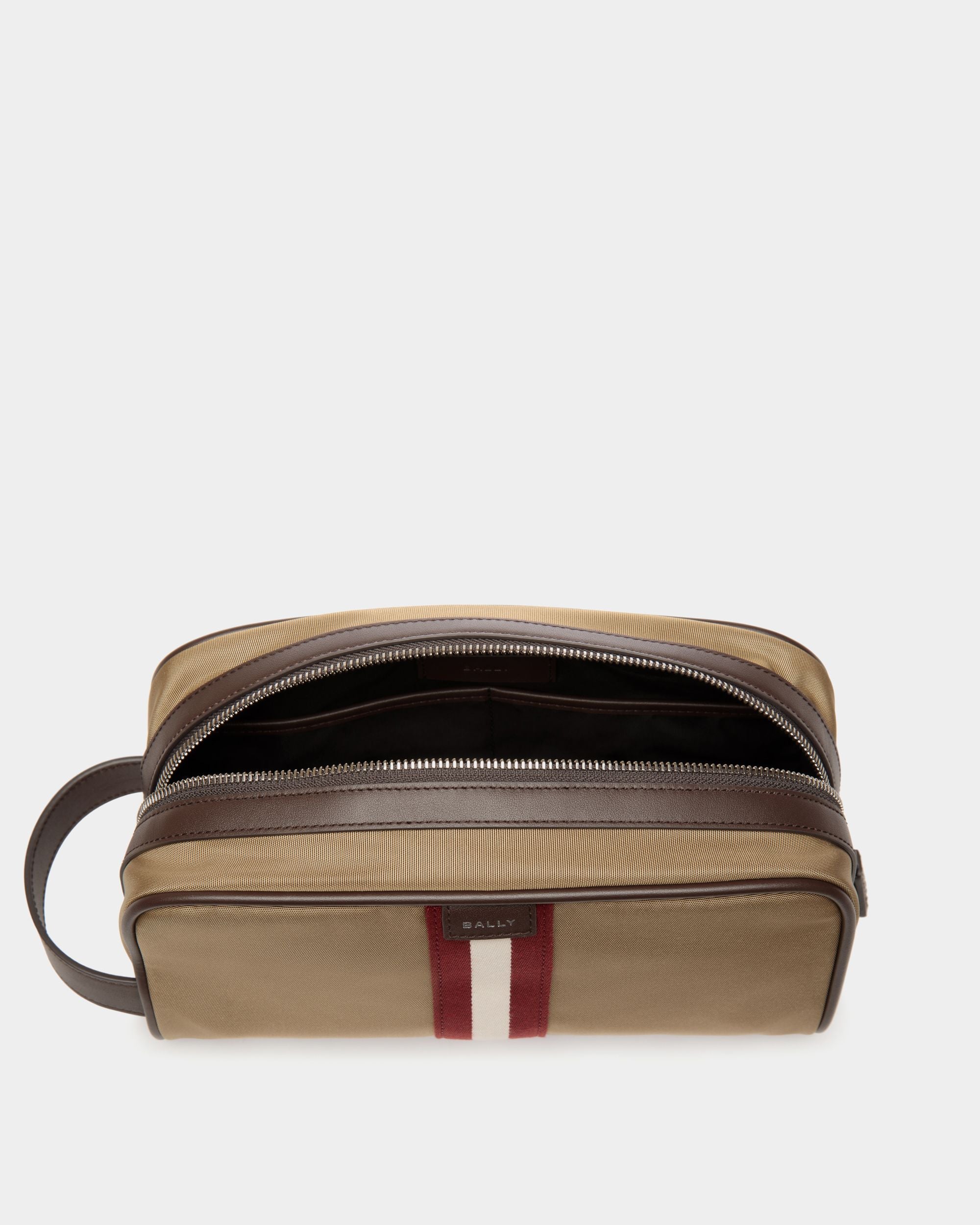 Trousse De Toilette Code En Nylon Camel - Homme - Bally - 03