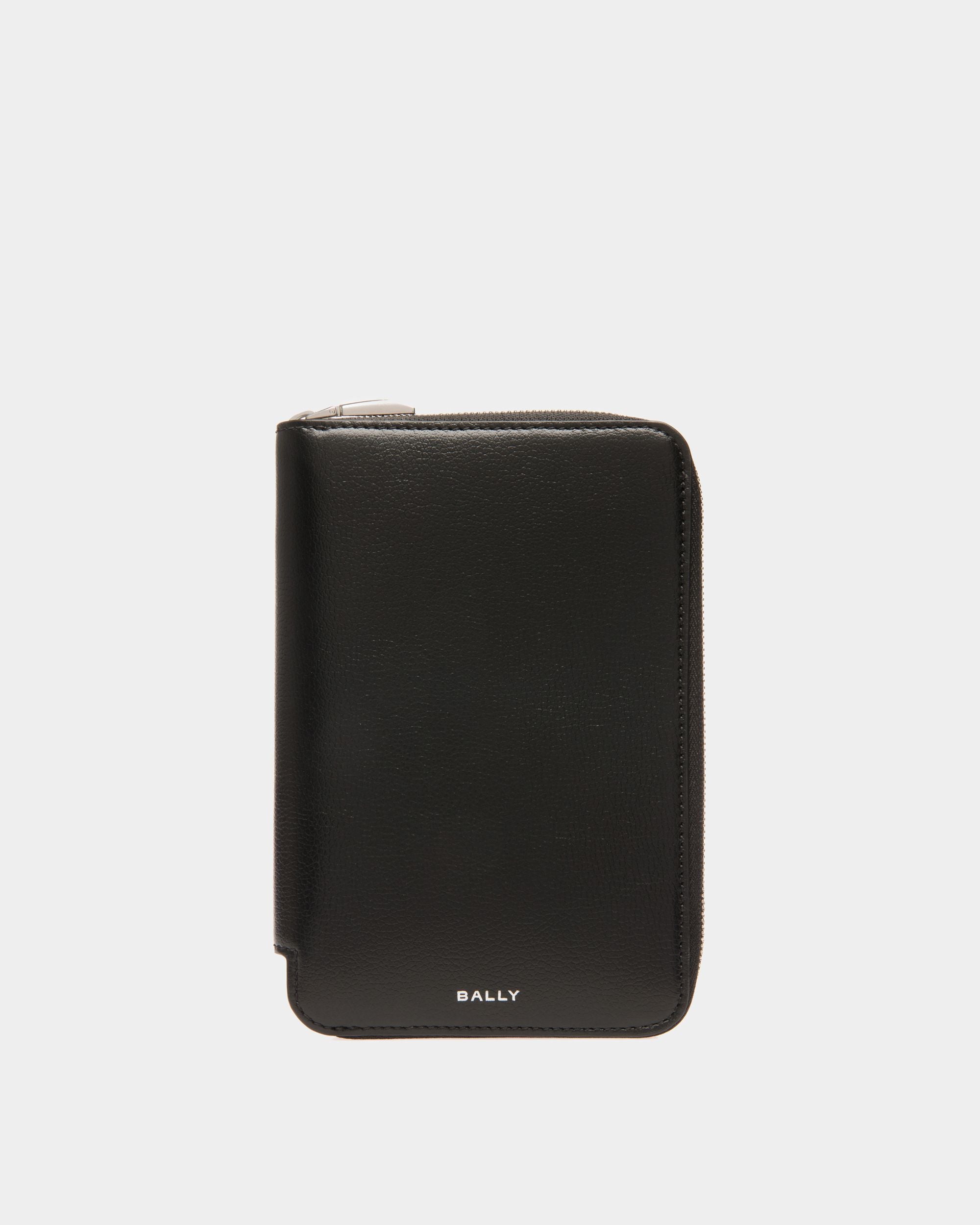 Portefeuille De Voyage Banque En Cuir Noir - Homme - Bally - 01