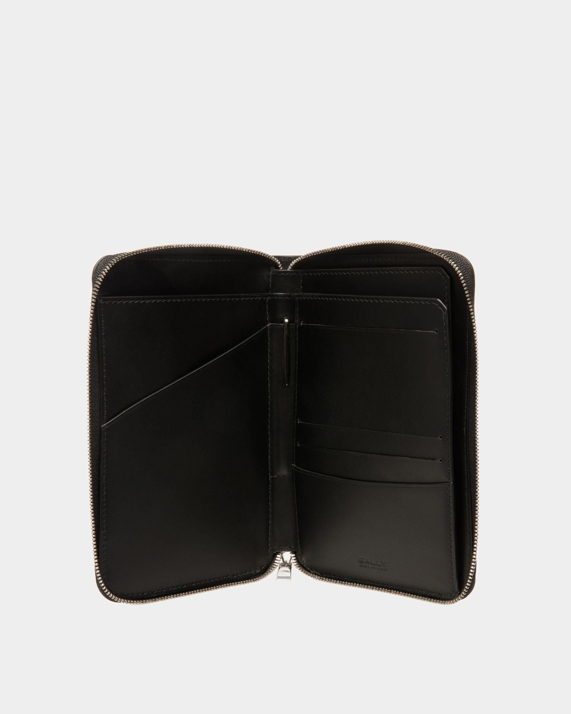 Portefeuille De Voyage Banque En Cuir Noir - Homme - Bally - 03