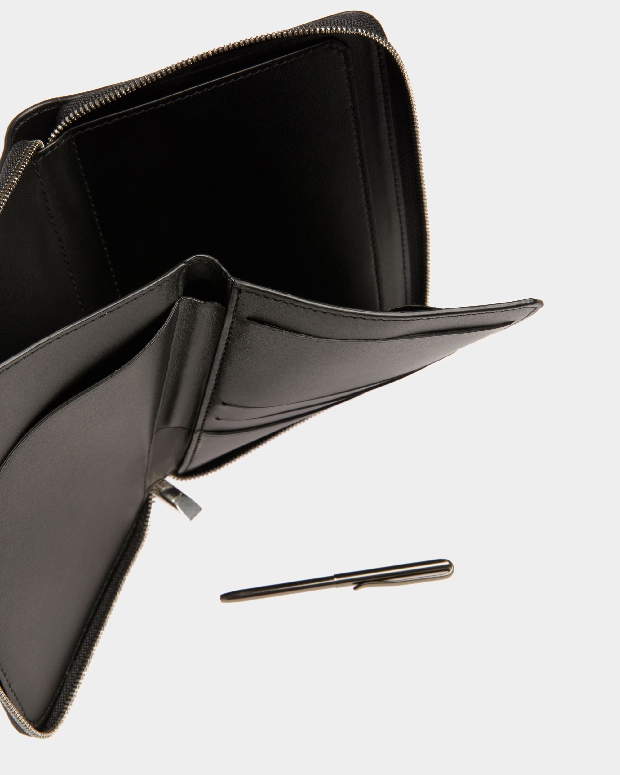 Portefeuille De Voyage Banque En Cuir Noir - Homme - Bally - 04