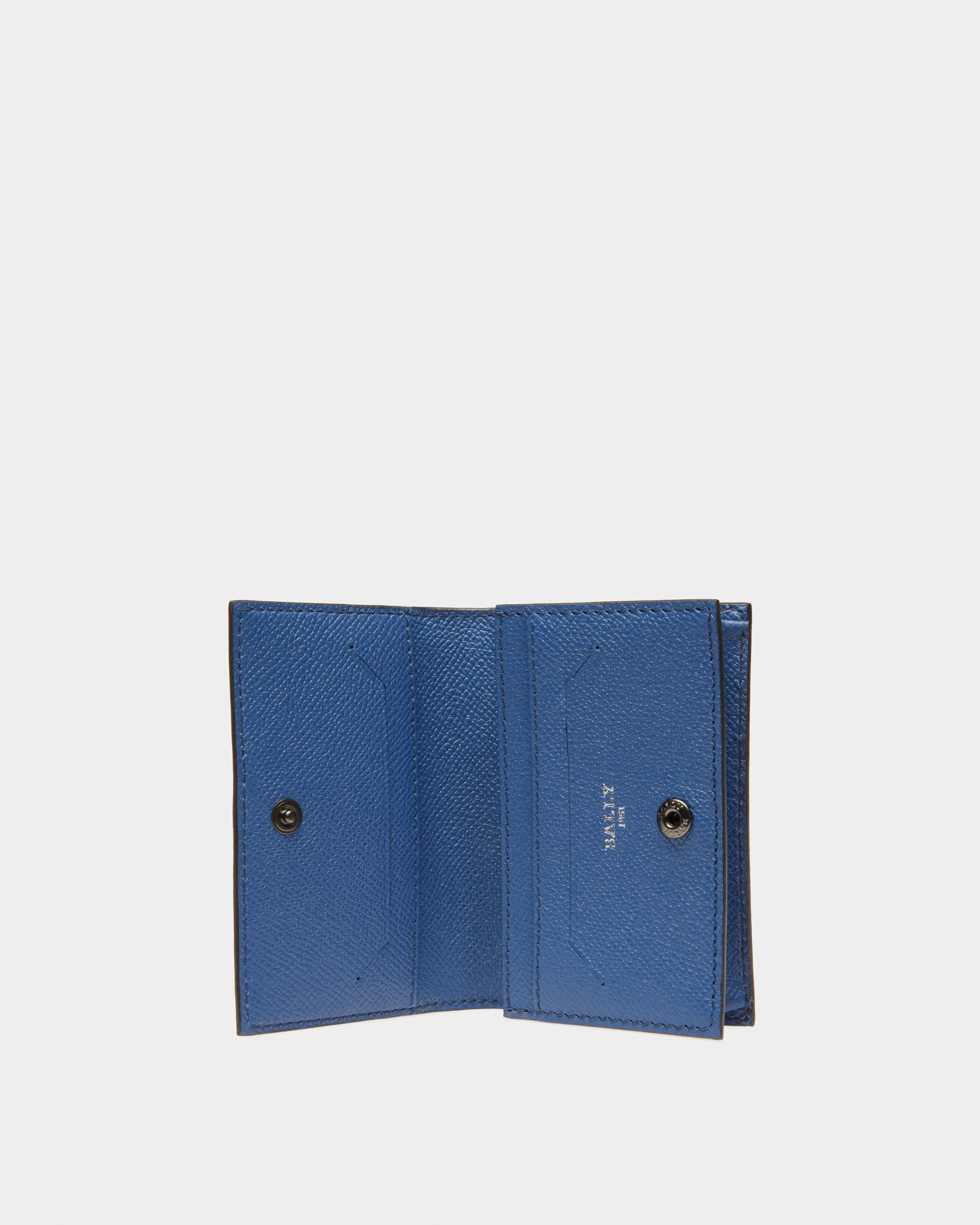Brenty Portefeuille En Cuir Noir Et Bleu - Homme - Bally - 03