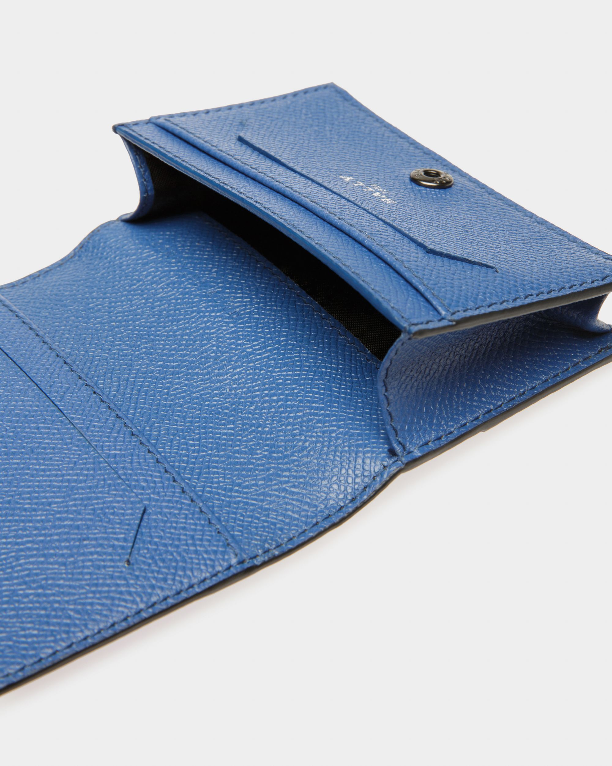 Brenty Portefeuille En Cuir Noir Et Bleu - Homme - Bally - 04
