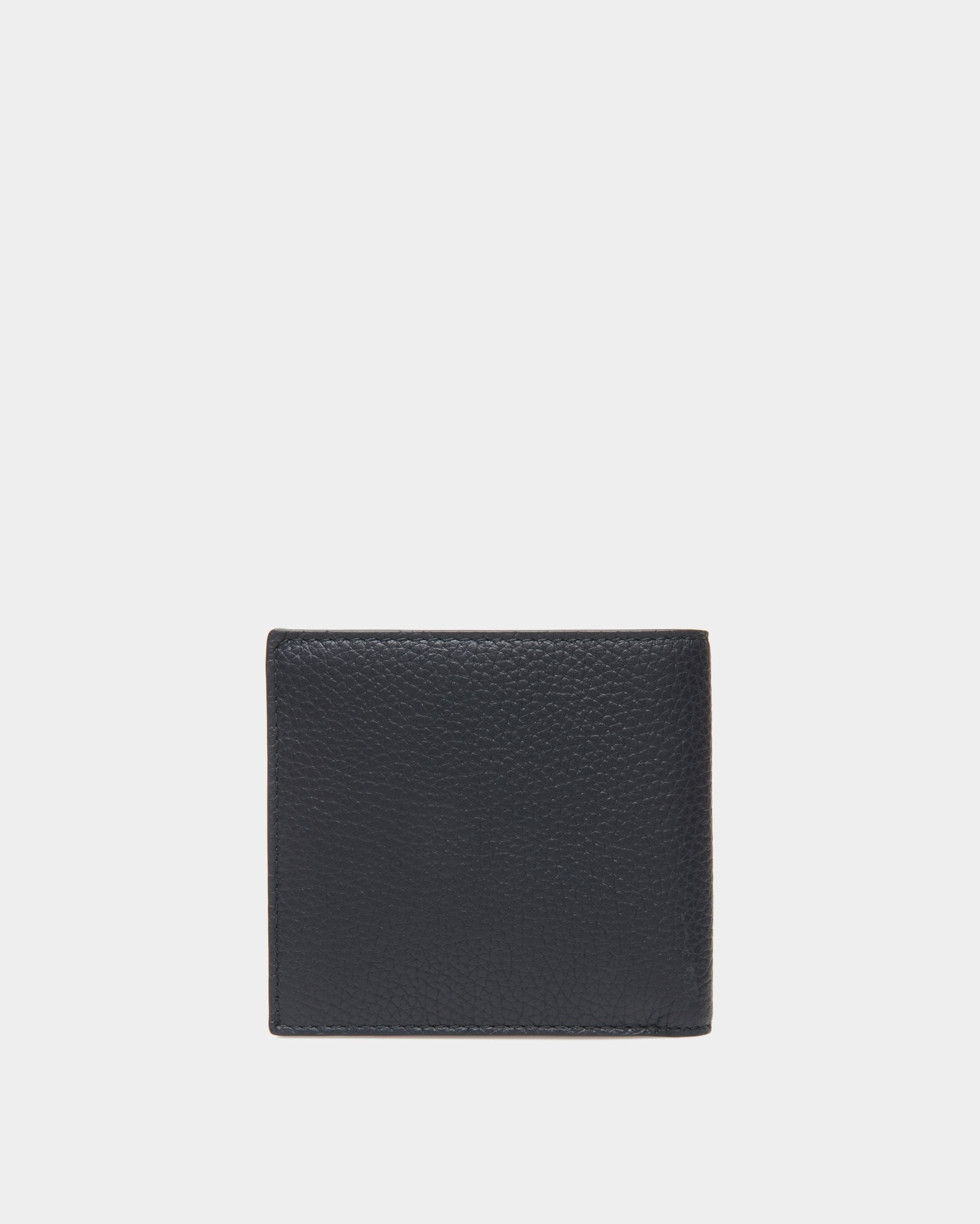 Portefeuille À Deux Volets Ribbon En Cuir Navy Blue - Homme - Bally - 02