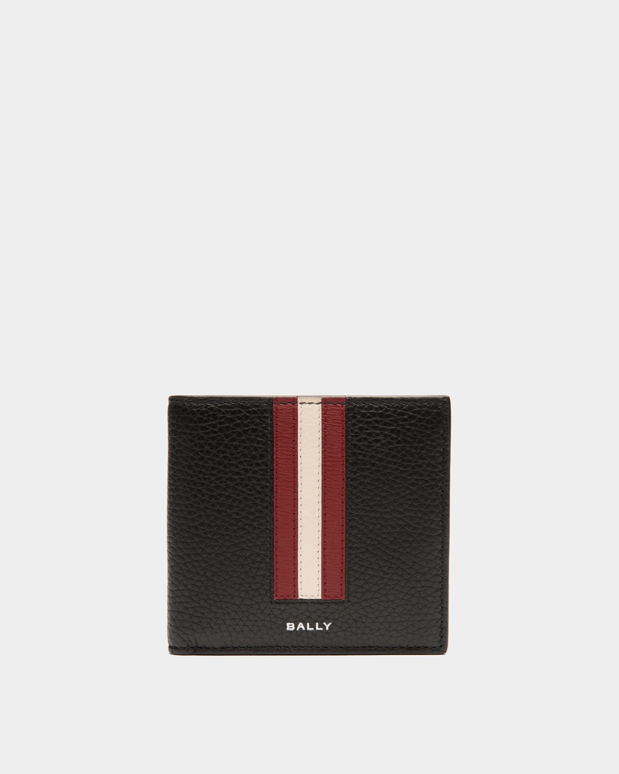 Portefeuille À Un Volet Ribbon En Cuir Grainé Noir - Homme - Bally - 01