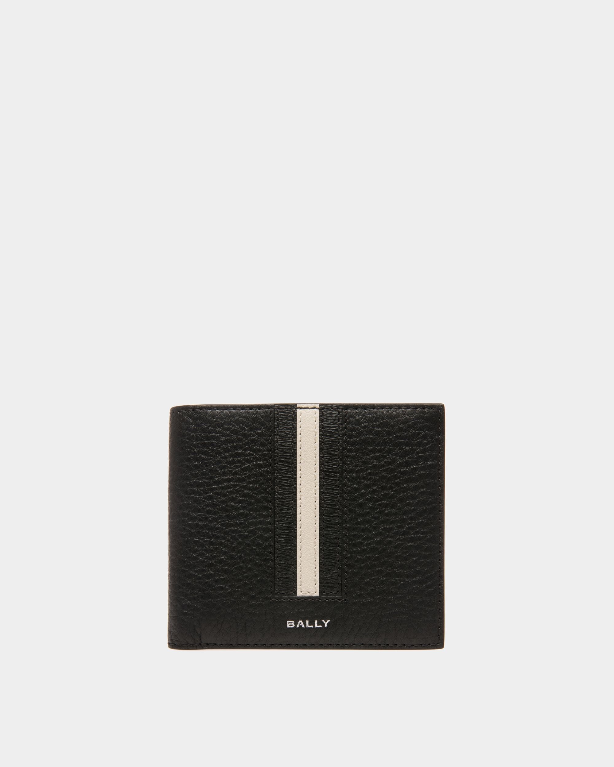 Portefeuille Porte-monnaie Ribbon ID En Cuir Noir - Homme - Bally - 01