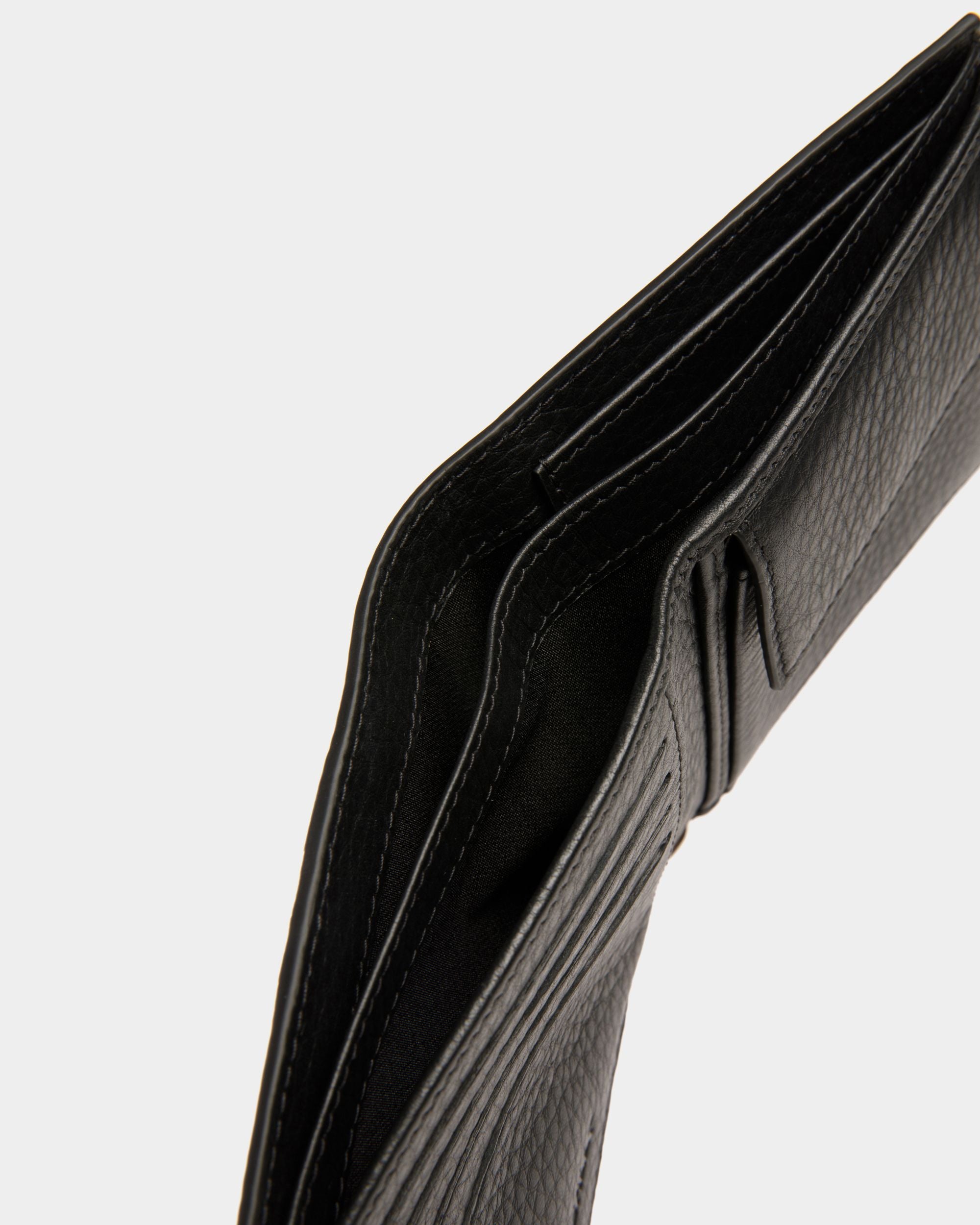 Portefeuille Porte-monnaie Ribbon ID En Cuir Noir - Homme - Bally - 04