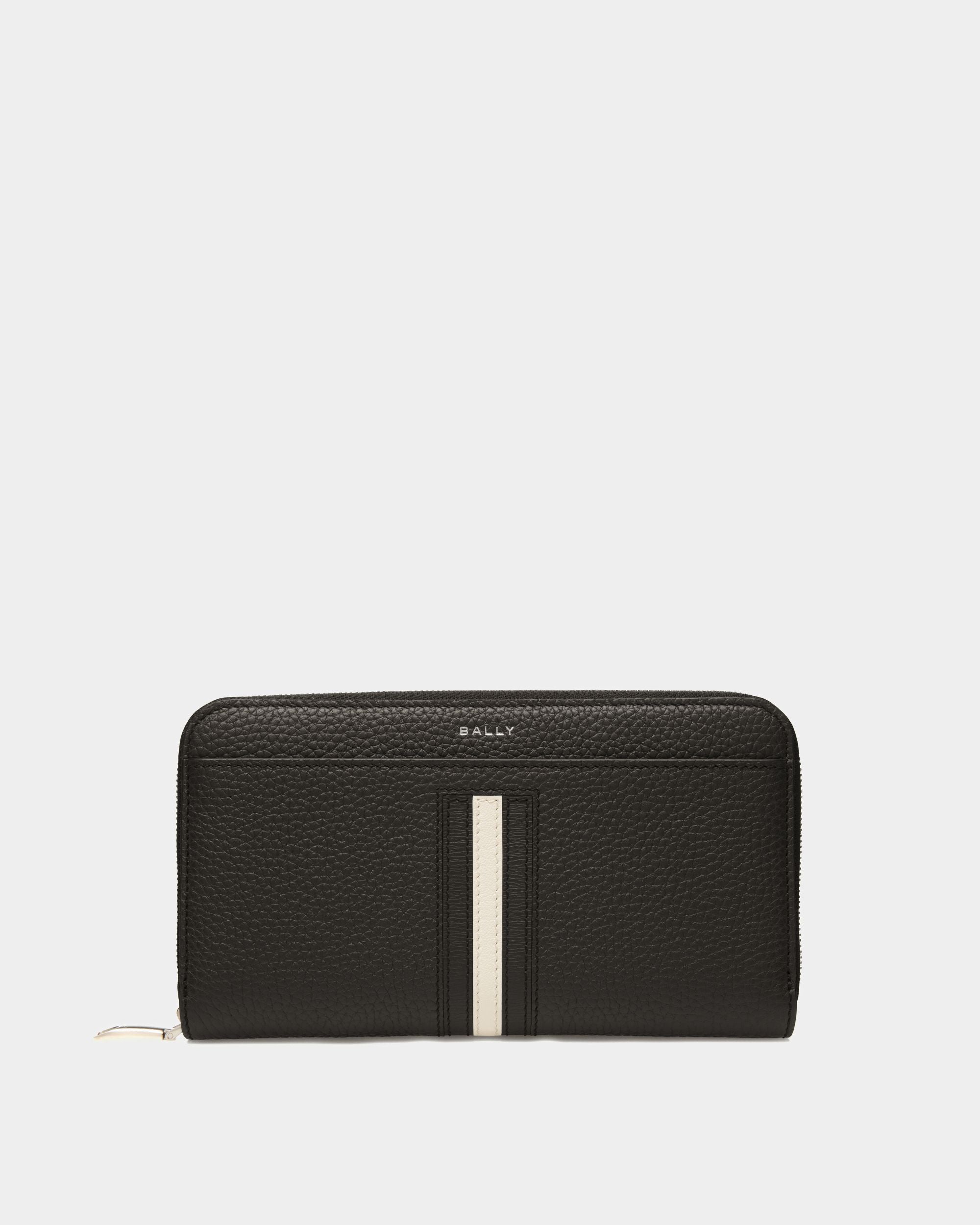 Portefeuille Ribbon En Cuir Noir - Homme - Bally - 01