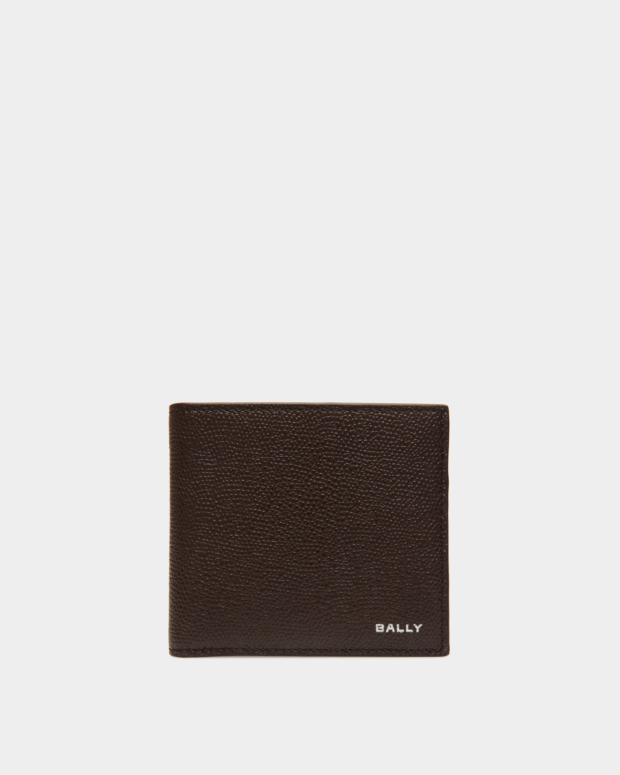 Portefeuille À Deux Volets Flag En Cuir Ebano - Homme - Bally - 01