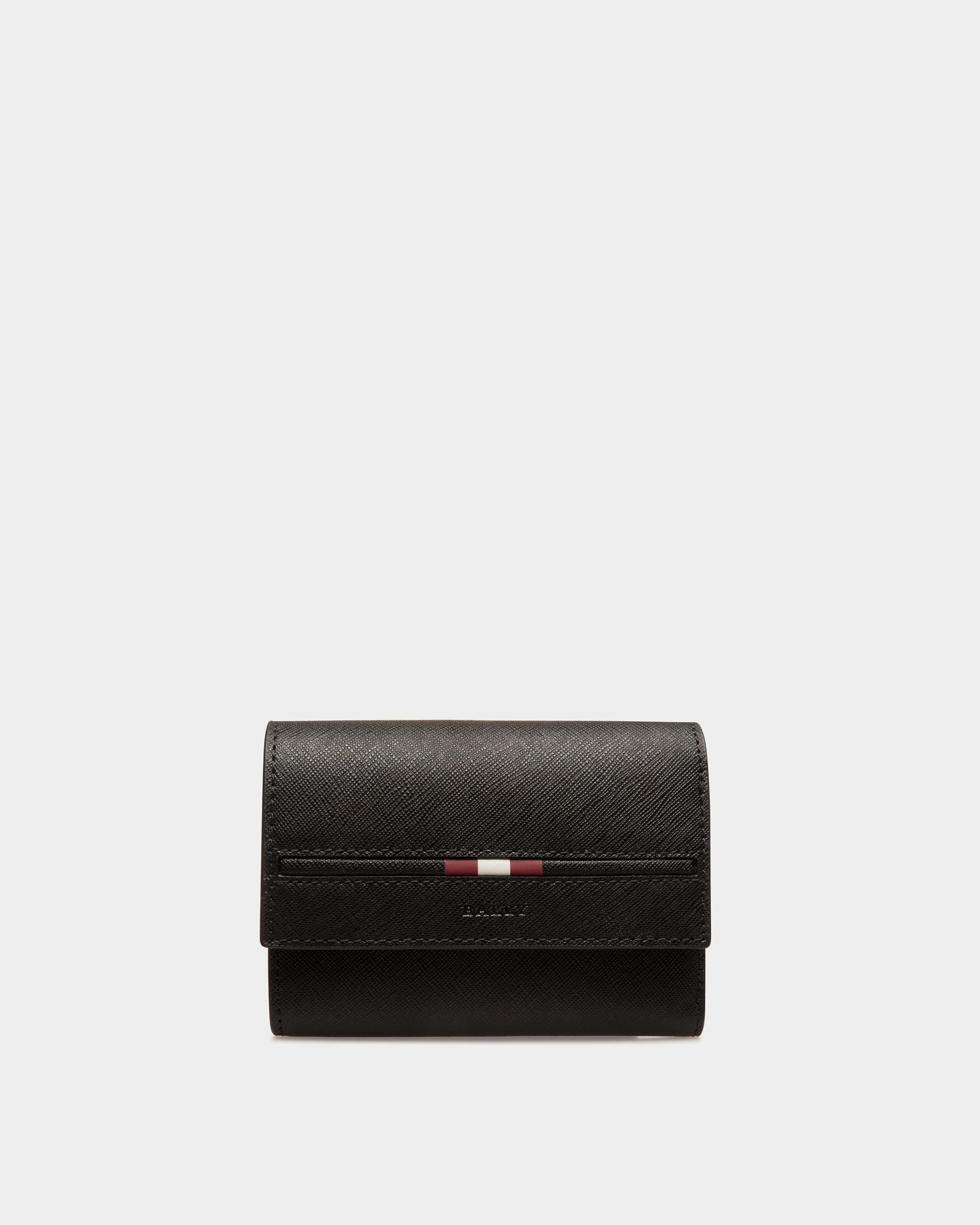 Portefeuille En Cuir Gaufré Noir - Homme - Bally - 01