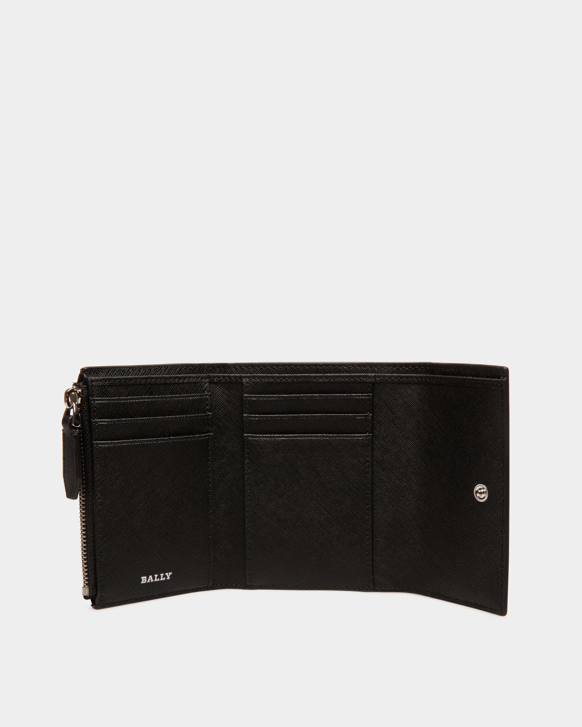 Portefeuille En Cuir Gaufré Noir - Homme - Bally - 03
