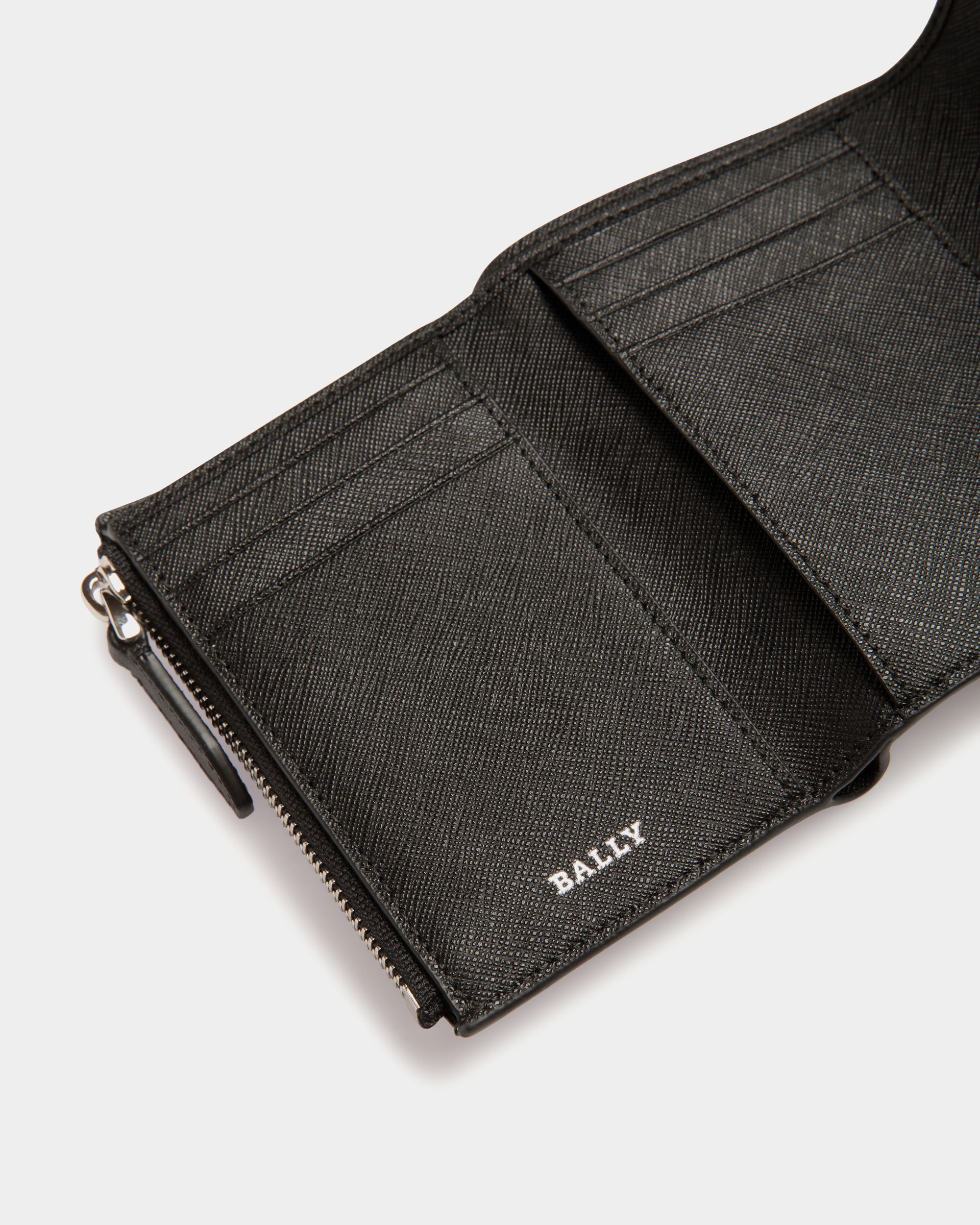 Wallet In Black Bovine Split - Homme - Bally - 04