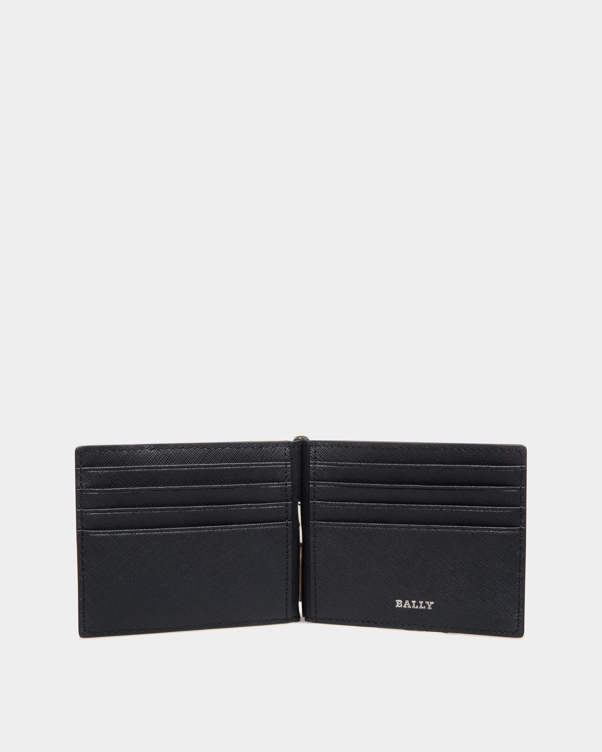 Portefeuille En Cuir Gaufré Bleu - Homme - Bally - 03