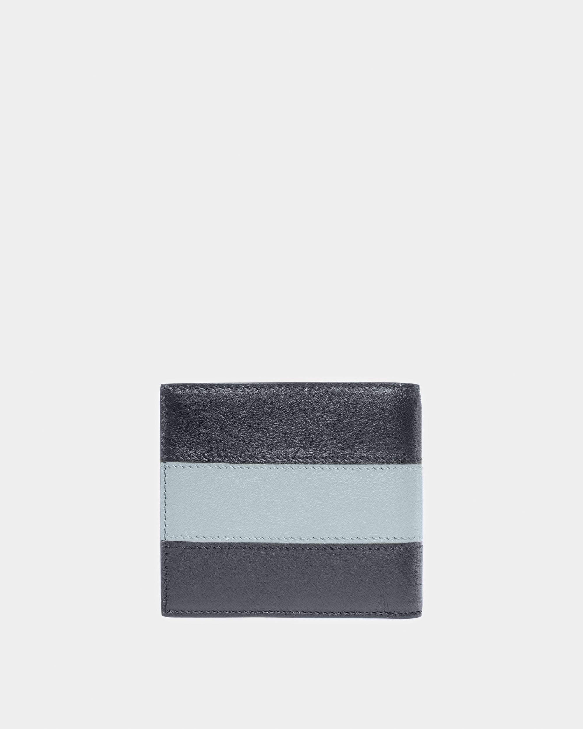 Brasai Portefeuille En Cuir Bleu Nuit Et Bleu Clair - Homme - Bally - 02