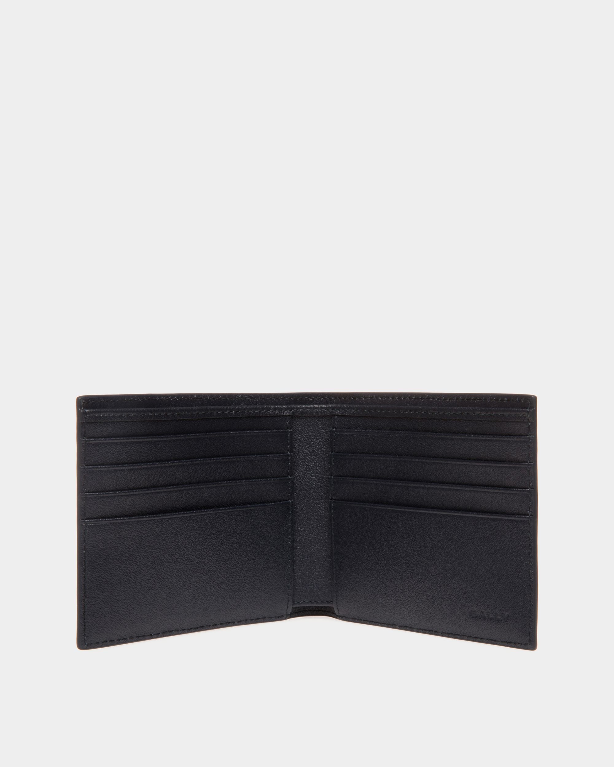 Portefeuille À Deux Volets Mythos En Cuir Recyclé Navy Blue - Homme - Bally - 03