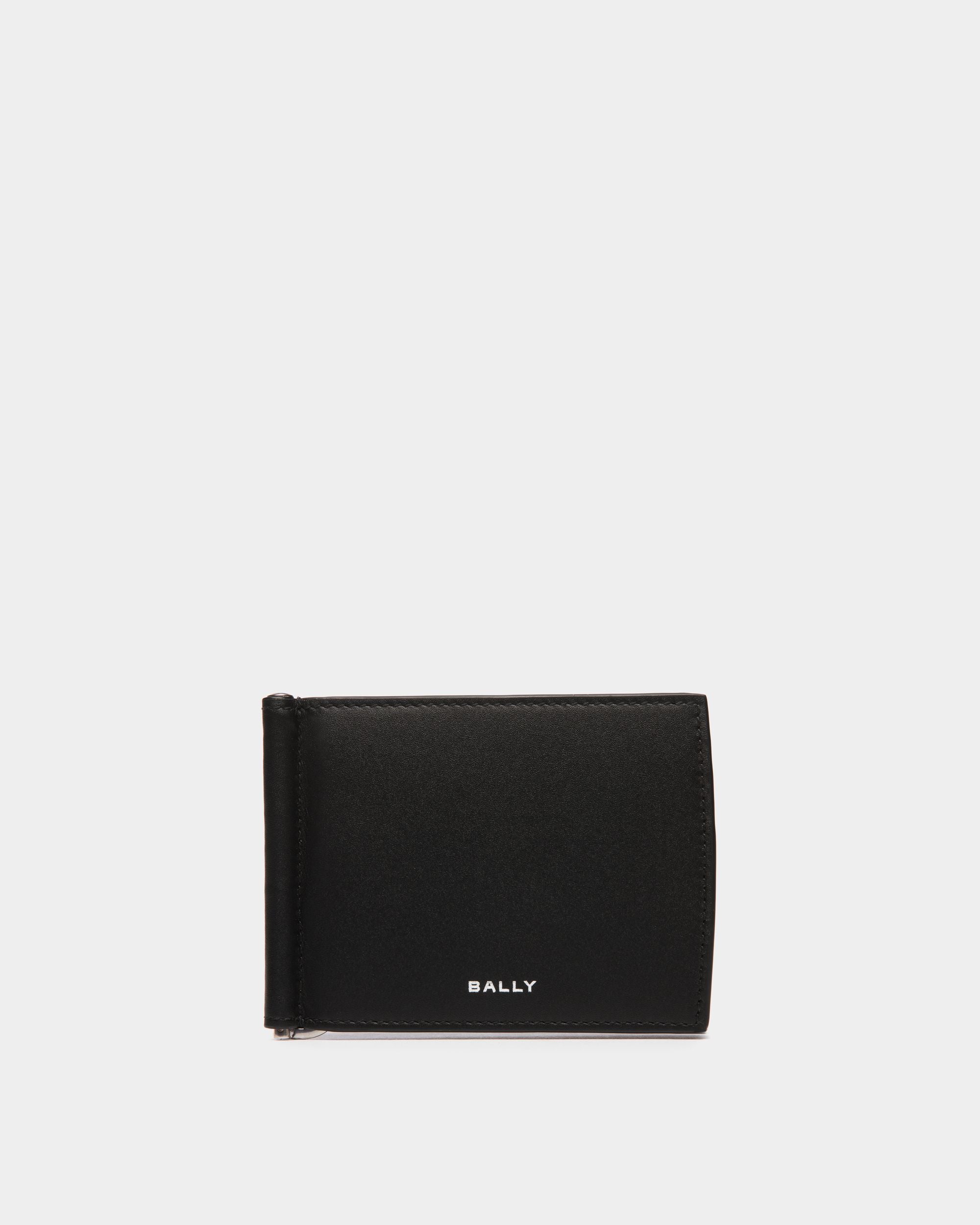 Portefeuille À Deux Volets Deco En Cuir Noir - Homme - Bally - 01