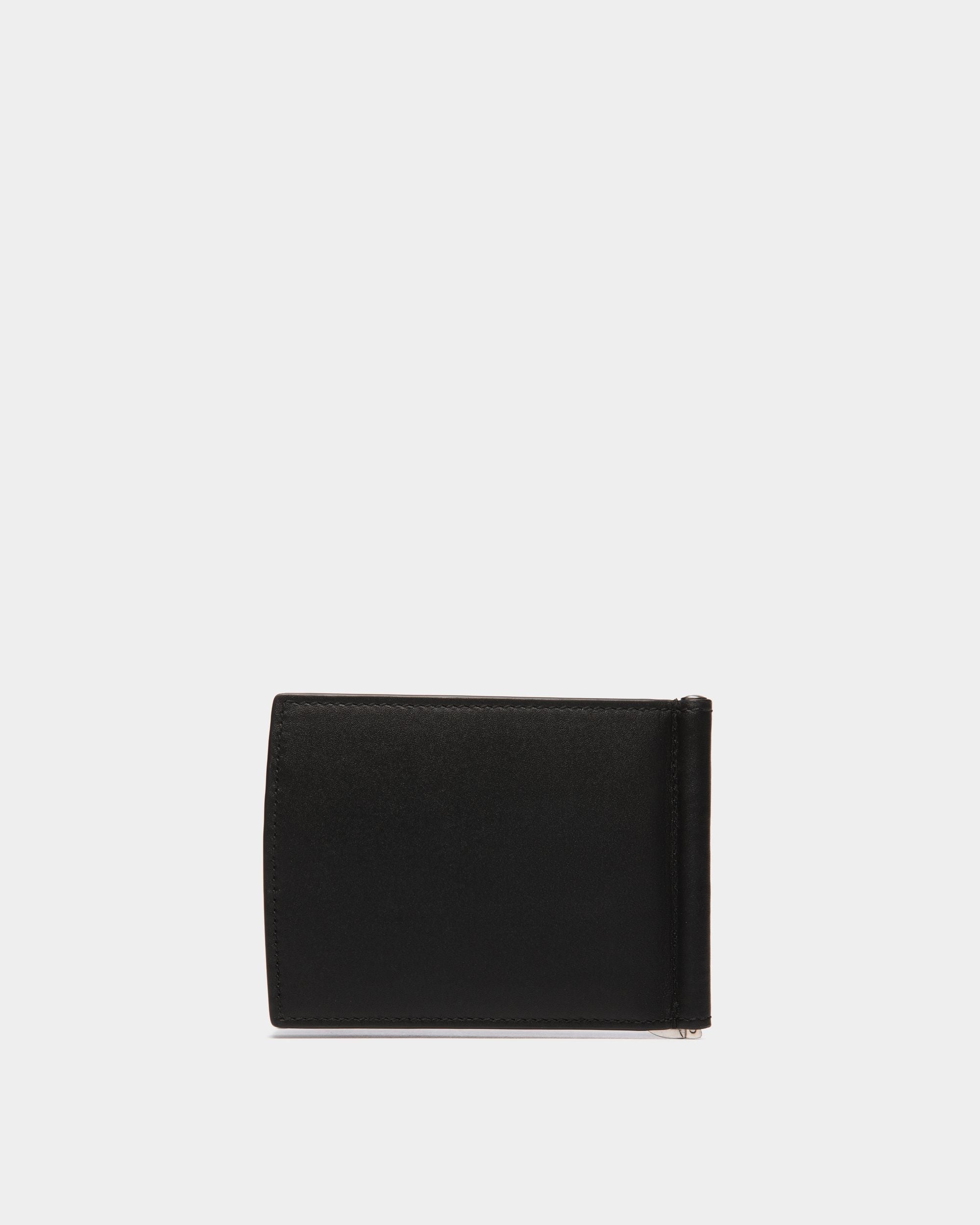 Portefeuille À Deux Volets Deco En Cuir Noir - Homme - Bally - 02
