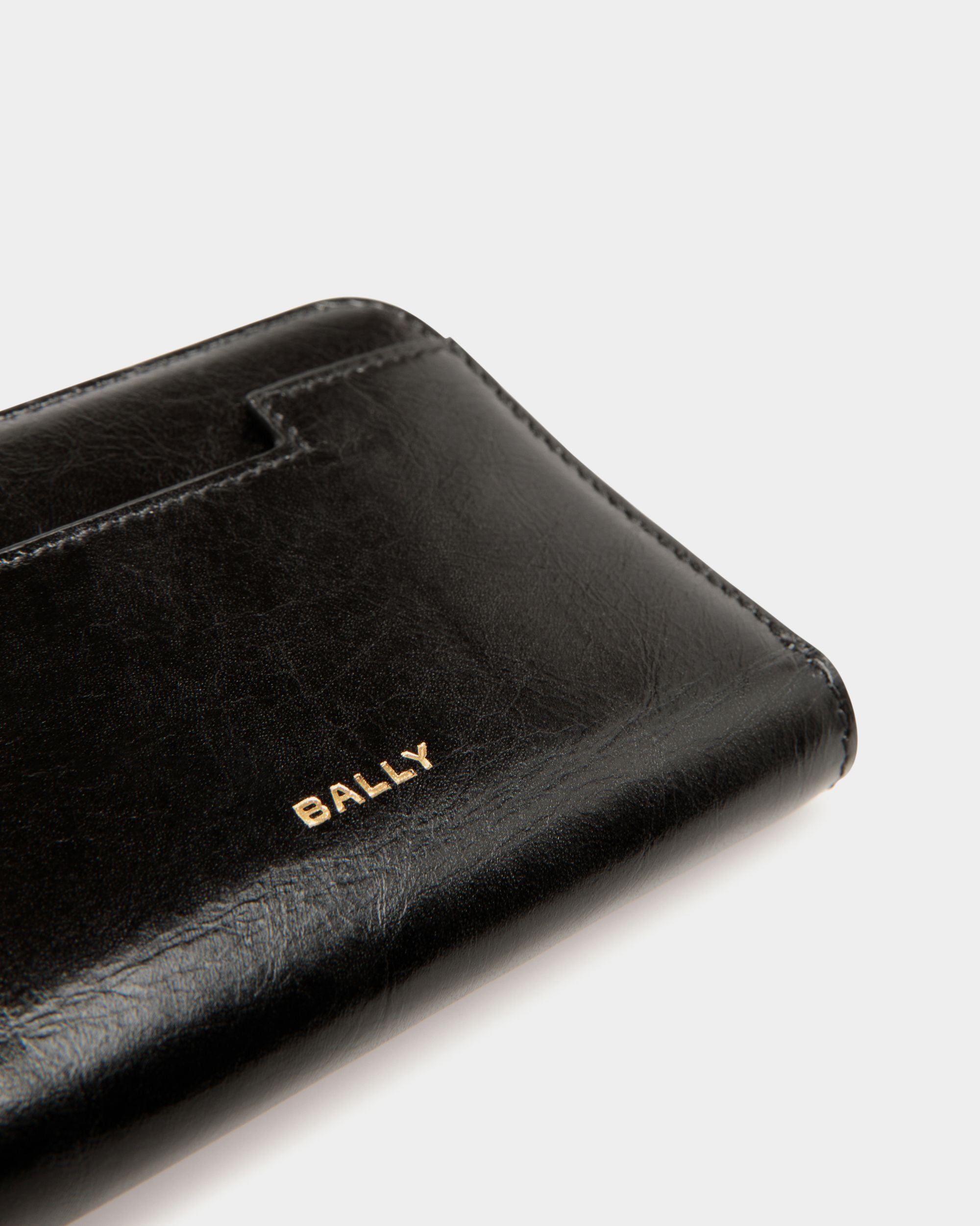 Portefeuille À Deux Volets Easy Bally En Cuir Noir - Homme - Bally - 04