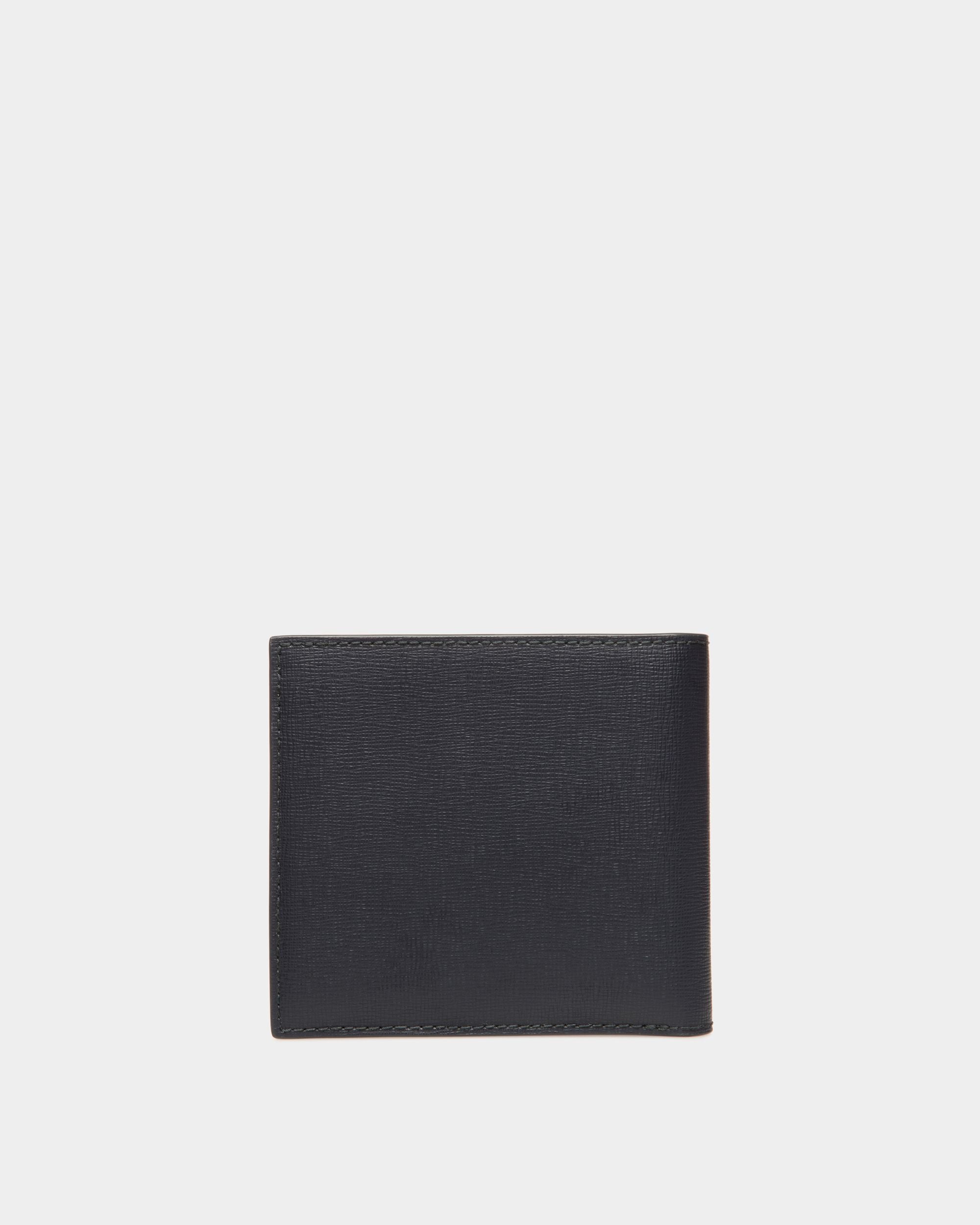 Portefeuille À Deux Volets Mythos En Cuir Recyclé Navy Blue - Homme - Bally - 02