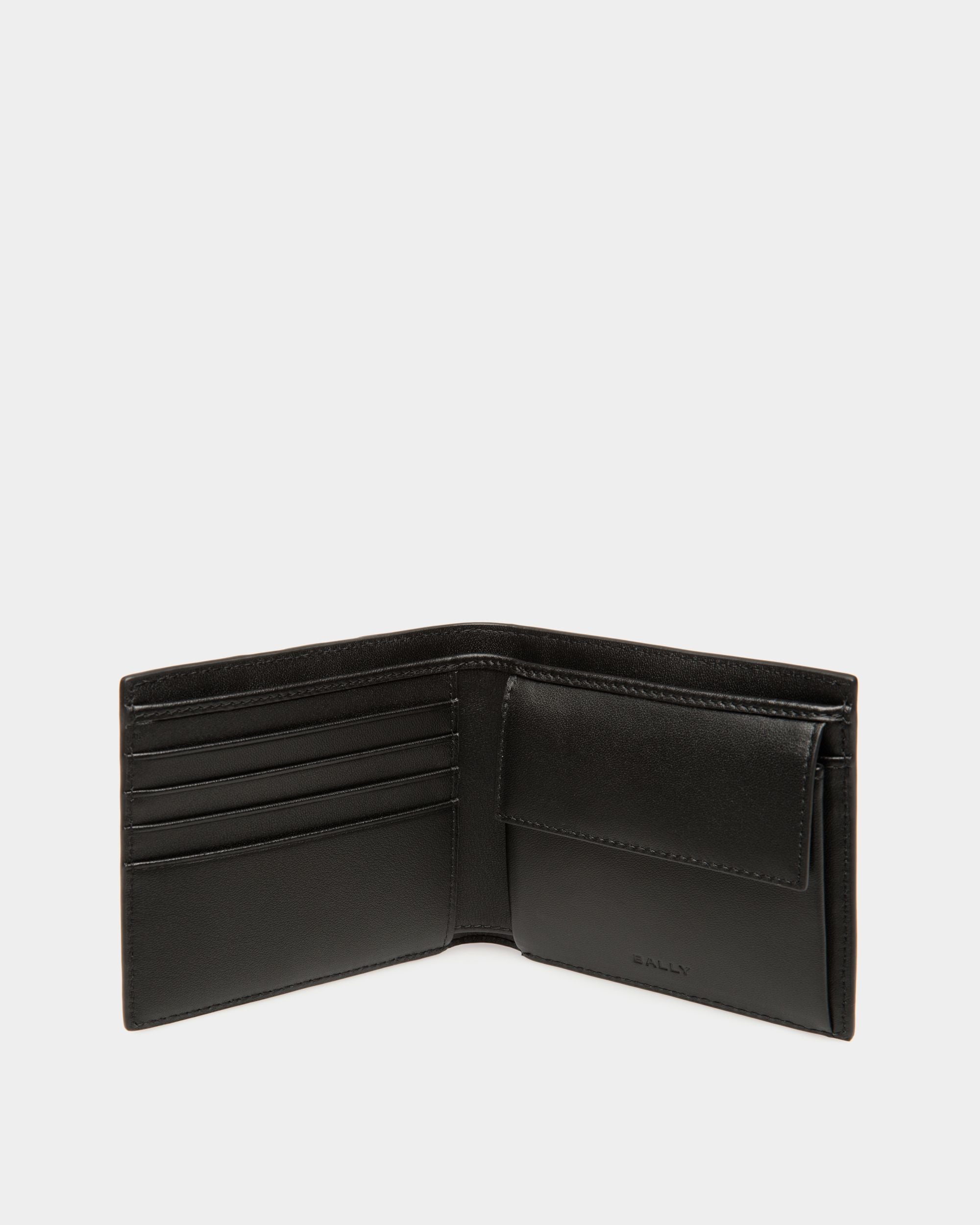 Portefeuille À Deux Volets Mythos En Cuir Recyclé Noir - Homme - Bally - 03