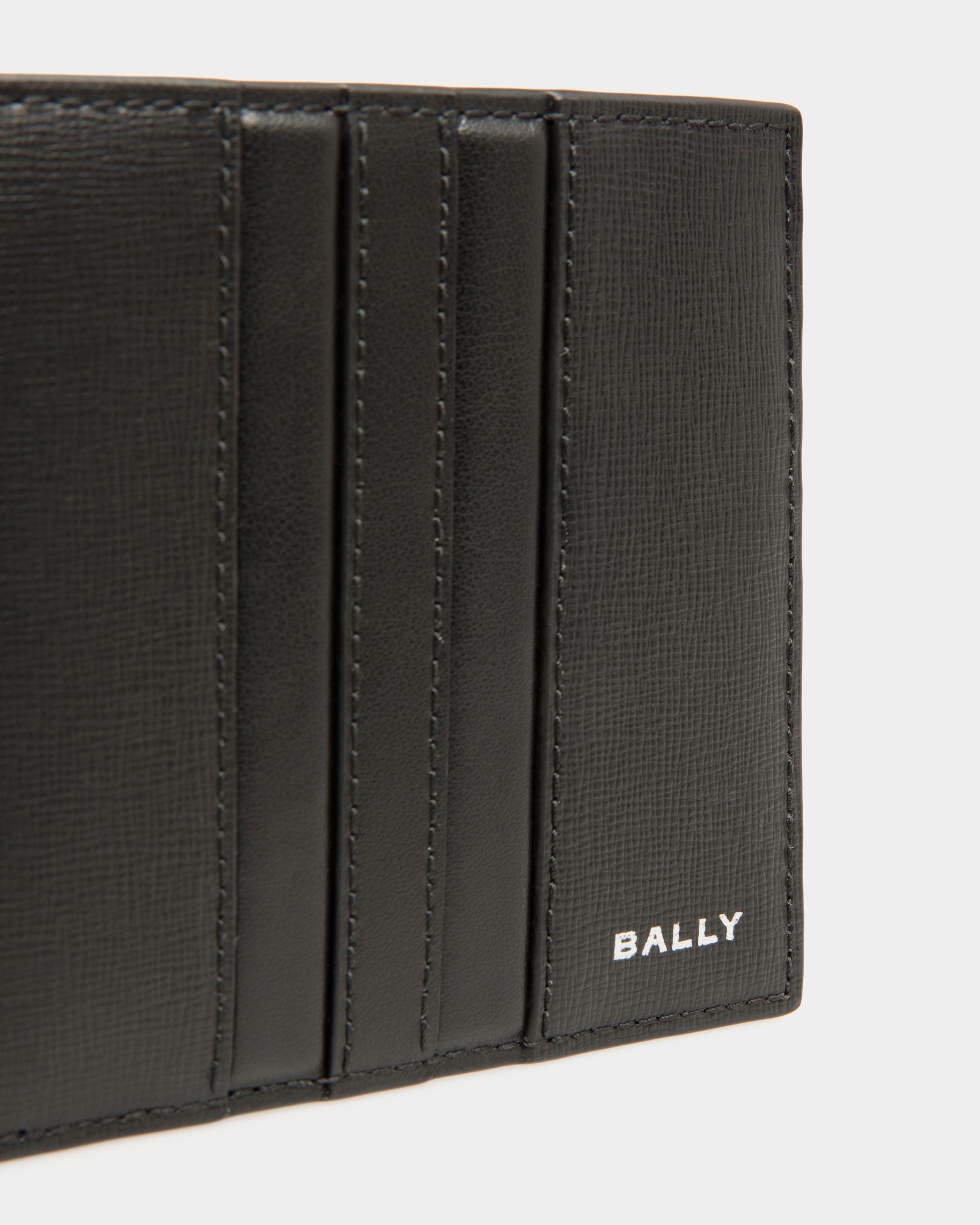 Portefeuille À Deux Volets Mythos En Cuir Recyclé Noir - Homme - Bally - 04