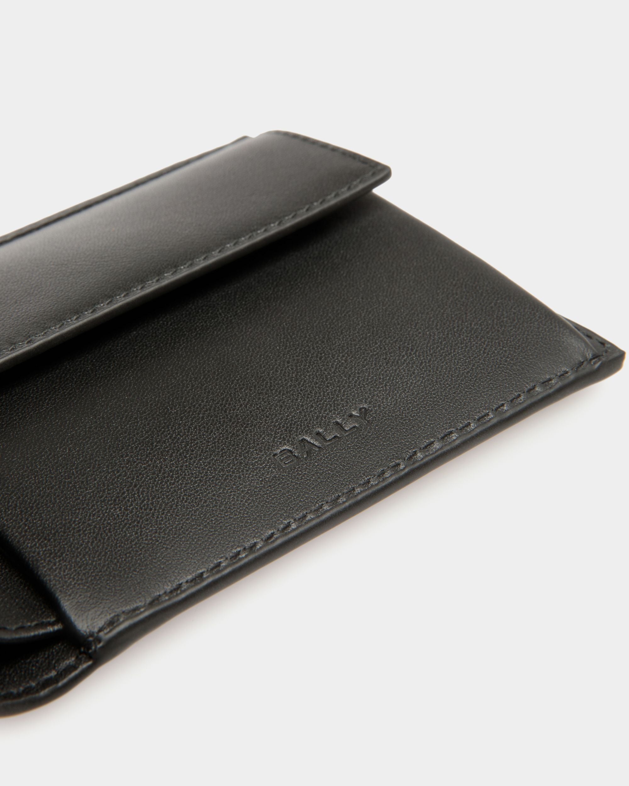 Portefeuille À Deux Volets Mythos En Cuir Recyclé Noir - Homme - Bally - 05