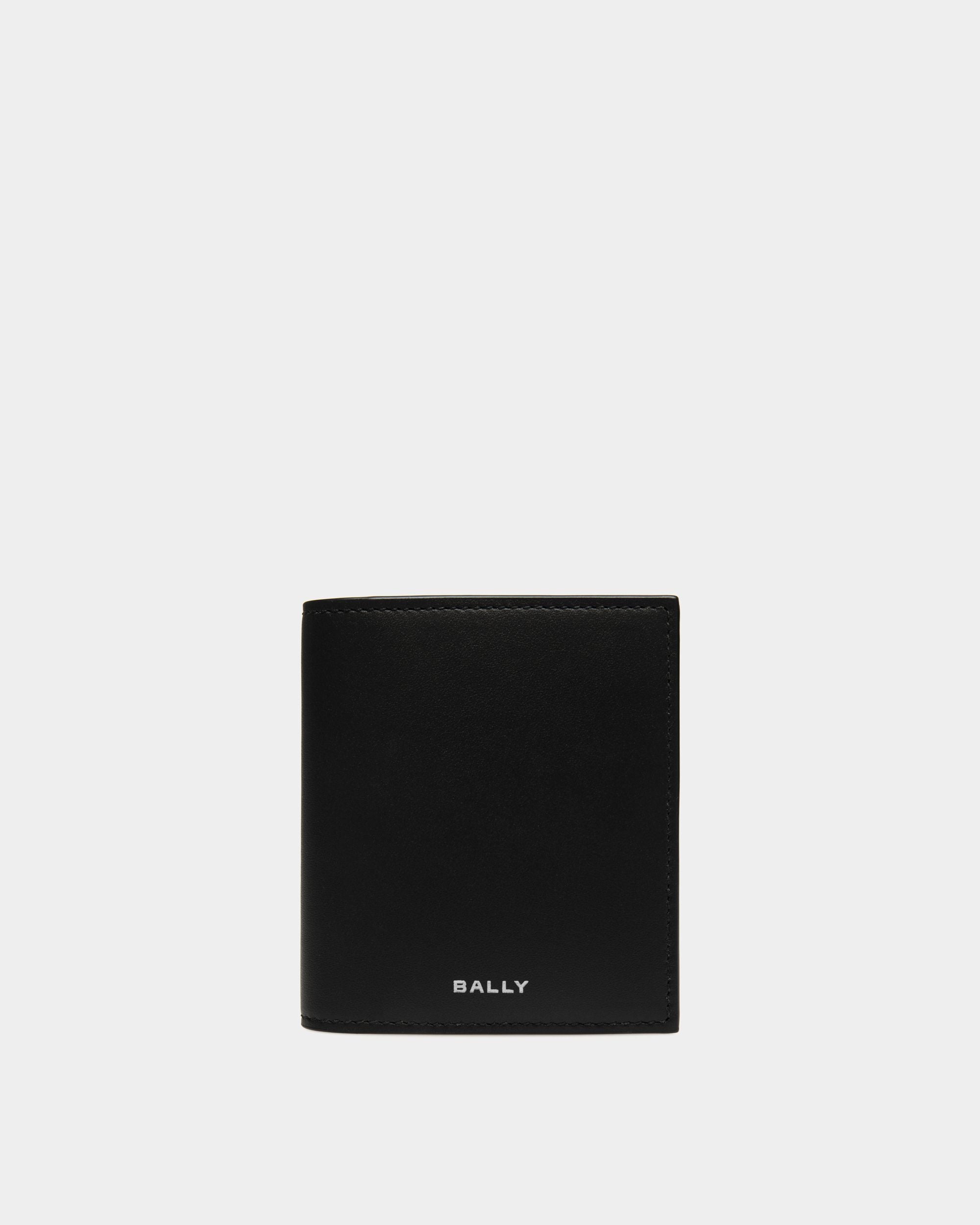 Portefeuille À Deux Volets Deco En Cuir Noir - Homme - Bally - 01