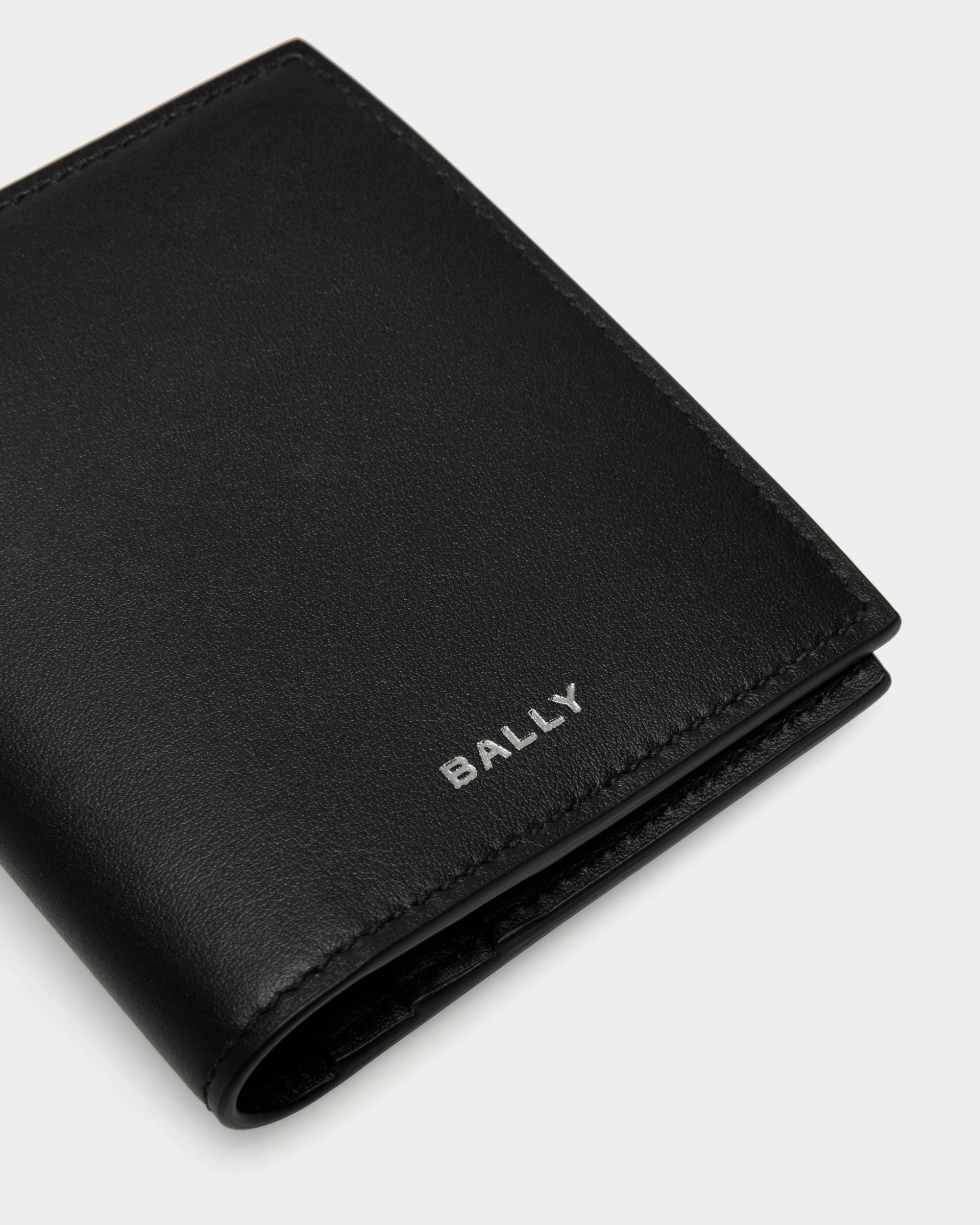 Portefeuille À Deux Volets Deco En Cuir Noir - Homme - Bally - 04