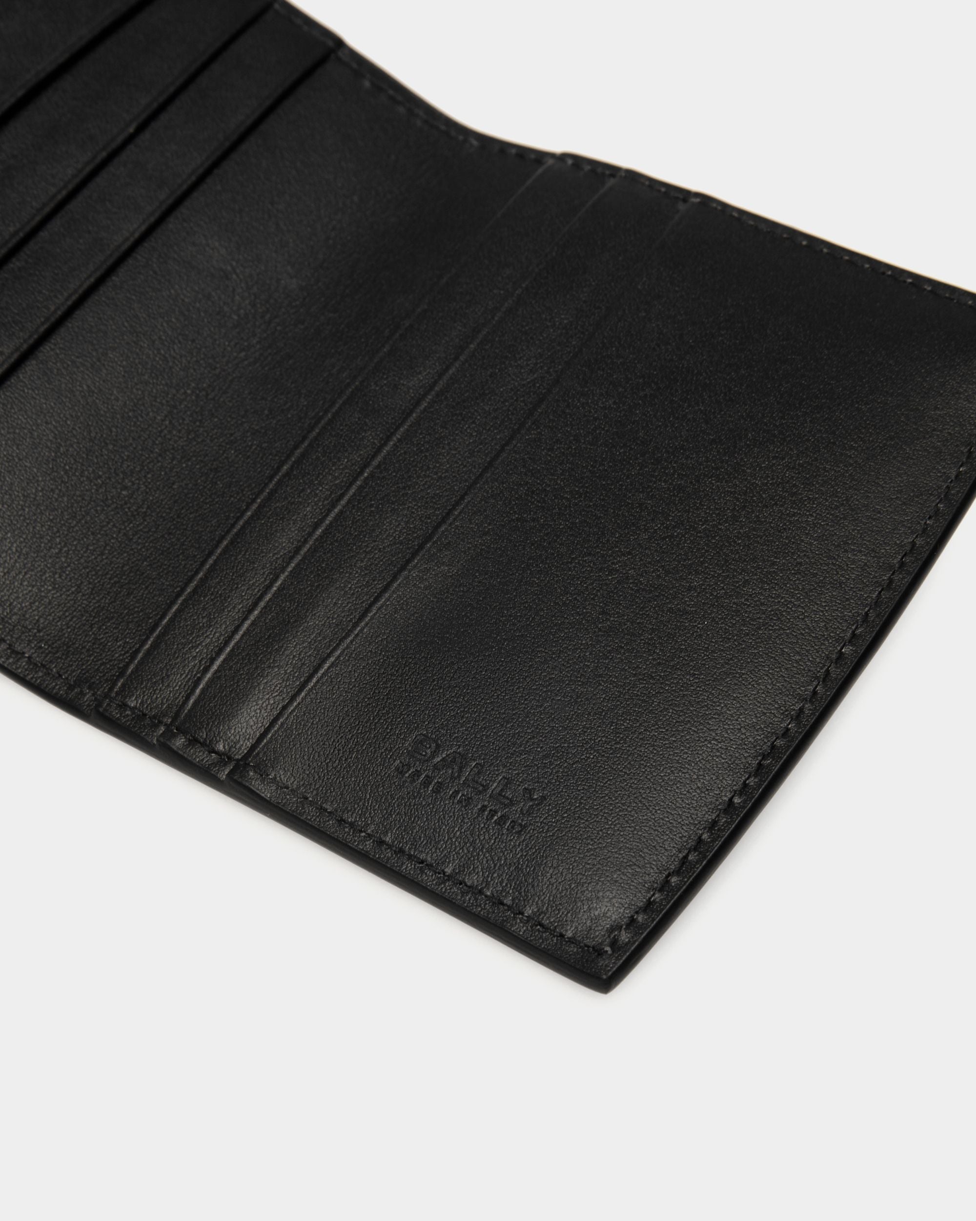 Portefeuille À Deux Volets Deco En Cuir Noir - Homme - Bally - 05