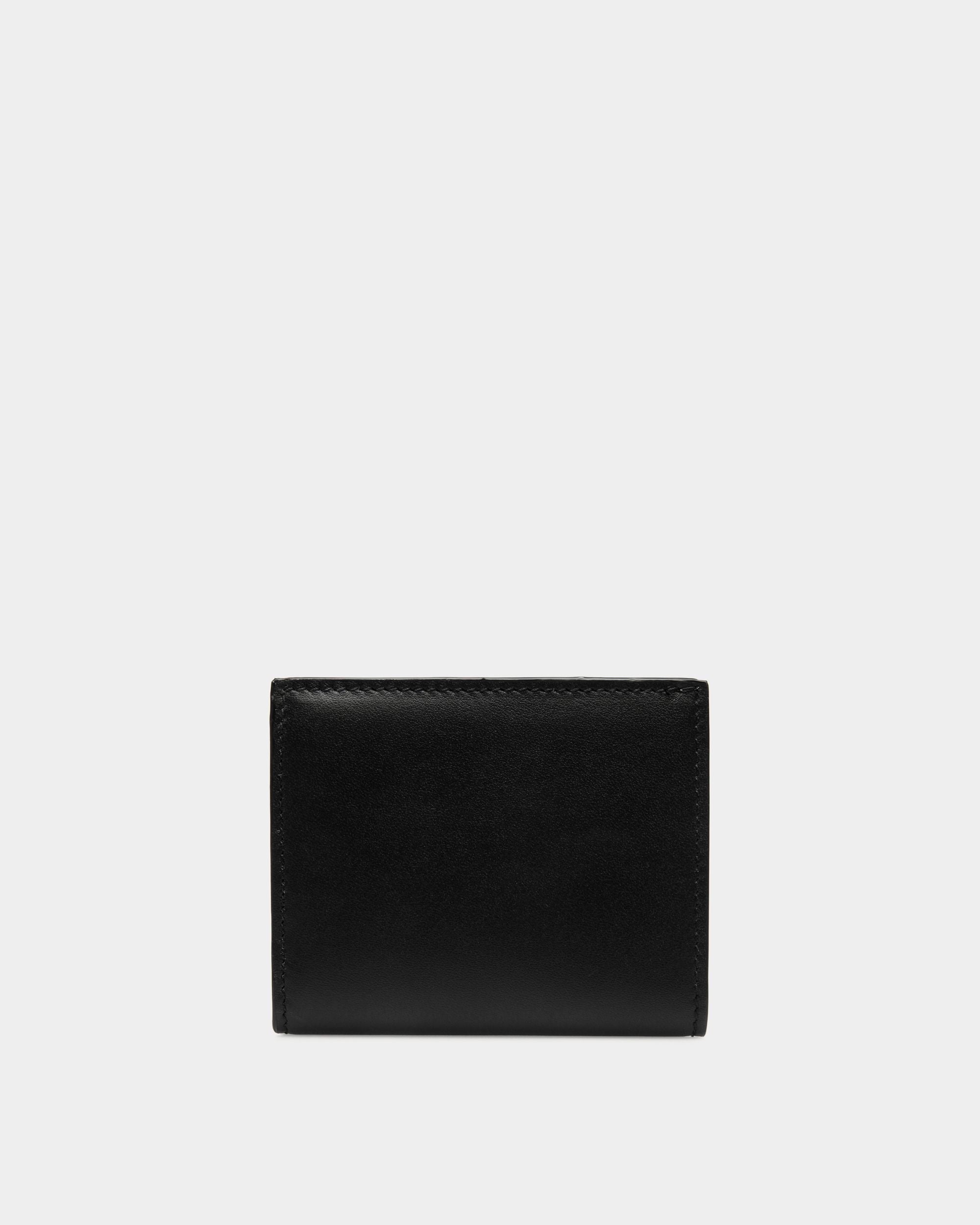 Portefeuille À Trois Volets Deco En Cuir Noir - Homme - Bally - 02