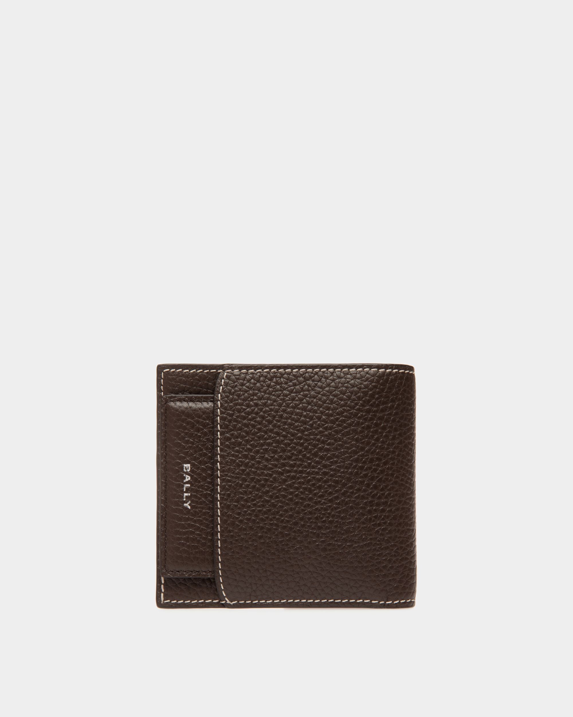 Portefeuille À Deux Volets Oeden En Cuir Ebano - Homme - Bally - 02