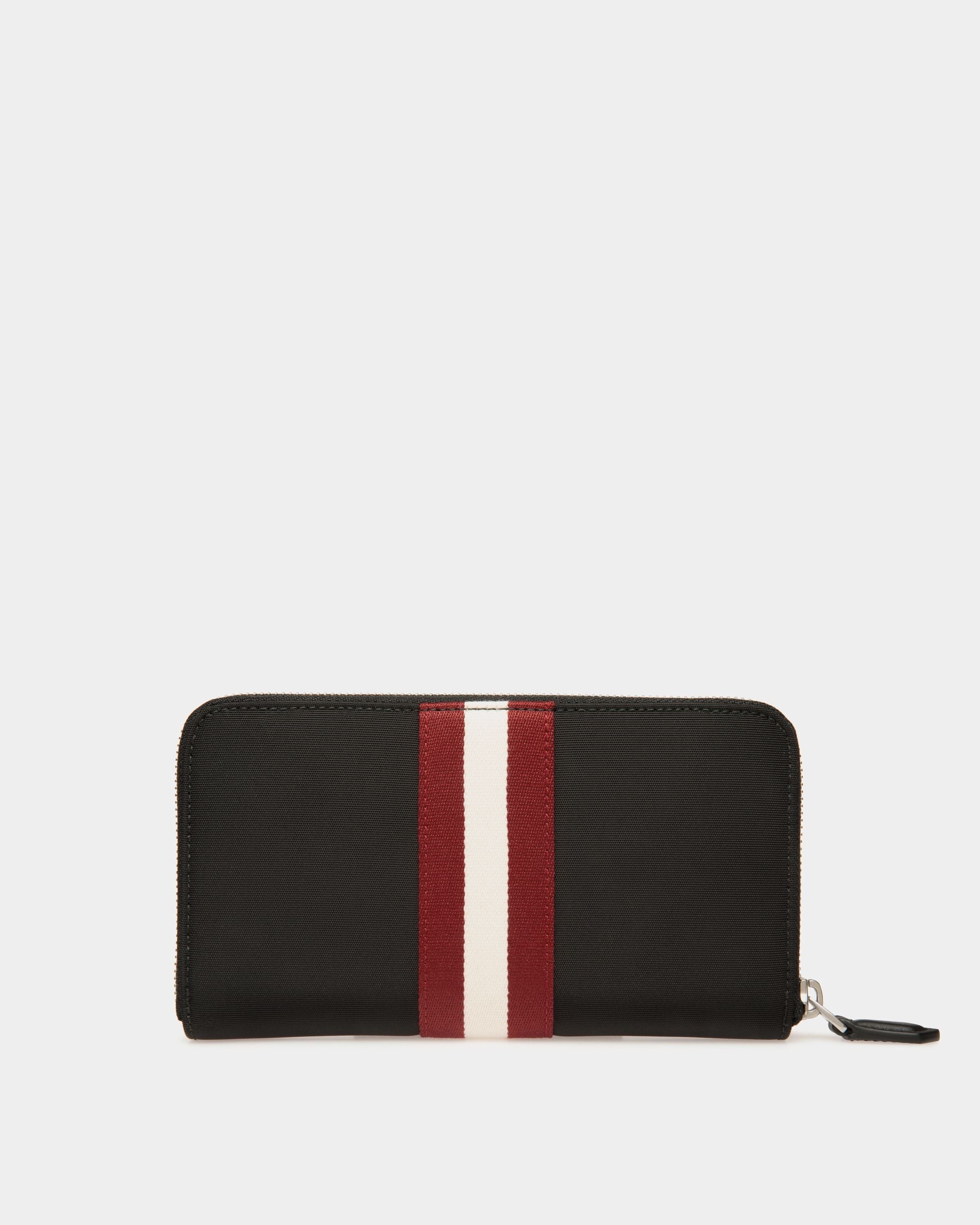 Portefeuille Code À Contour Zippé En Nylon Noir - Homme - Bally - 02