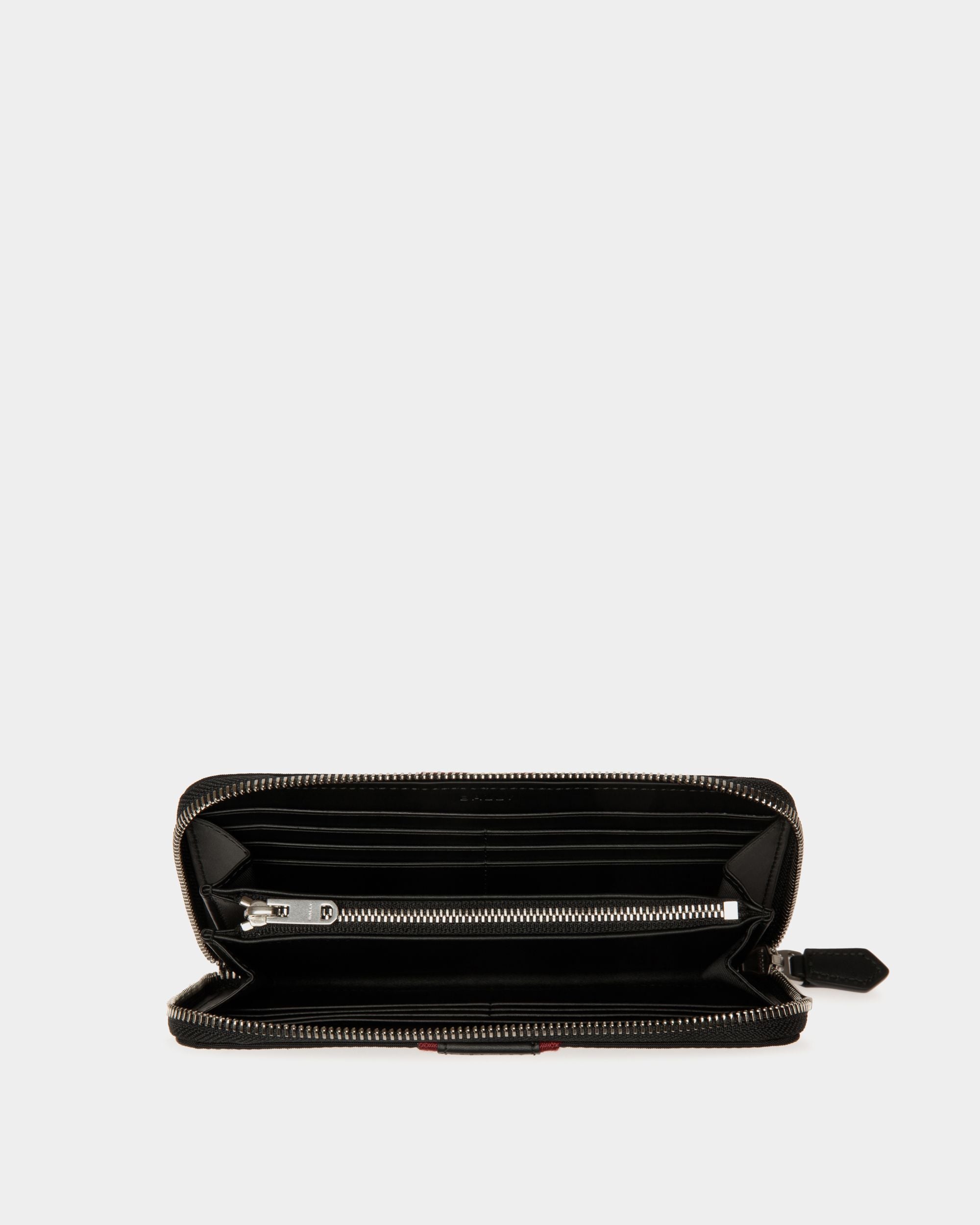Portefeuille Code À Contour Zippé En Nylon Noir - Homme - Bally - 03