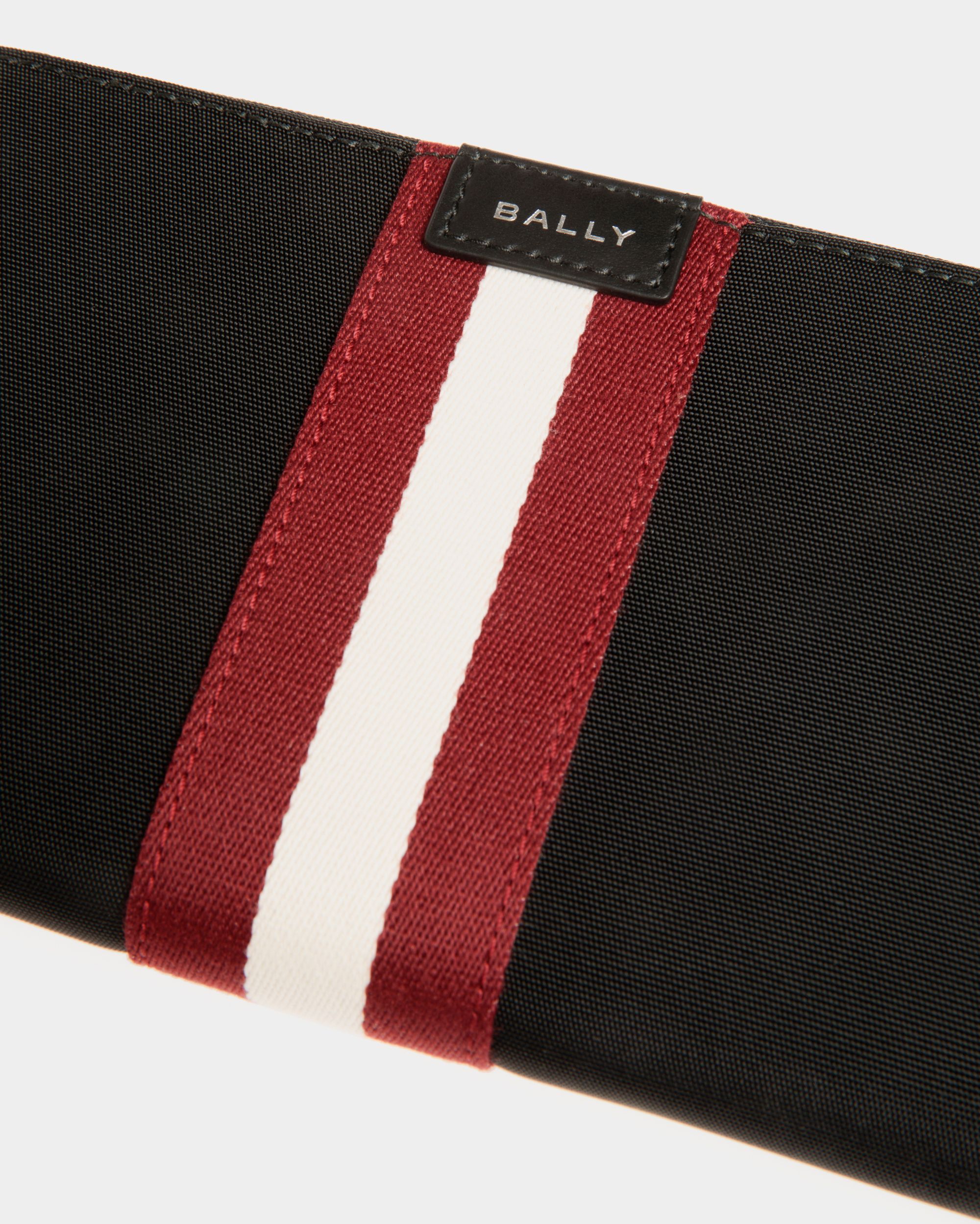 Portefeuille Code À Contour Zippé En Nylon Noir - Homme - Bally - 04