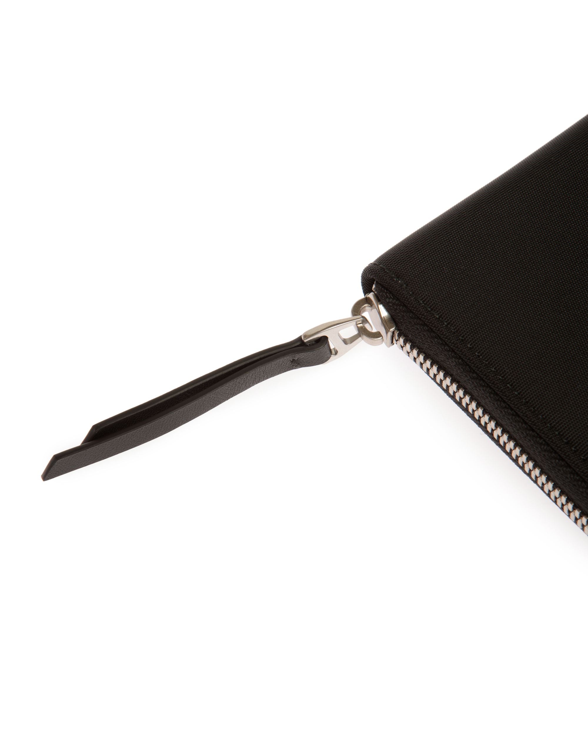 Portefeuille Code À Contour Zippé En Nylon Noir - Homme - Bally - 05