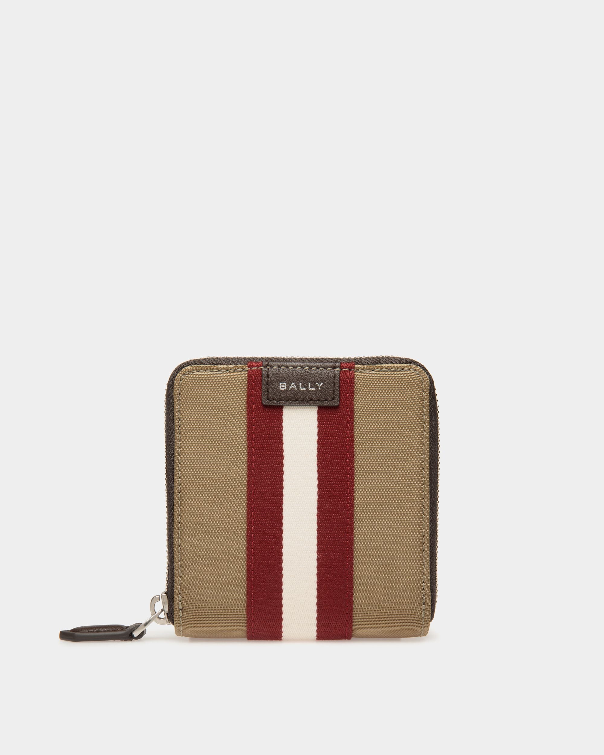 Portefeuille Code À Deux Volets En Nylon Camel - Homme - Bally - 01